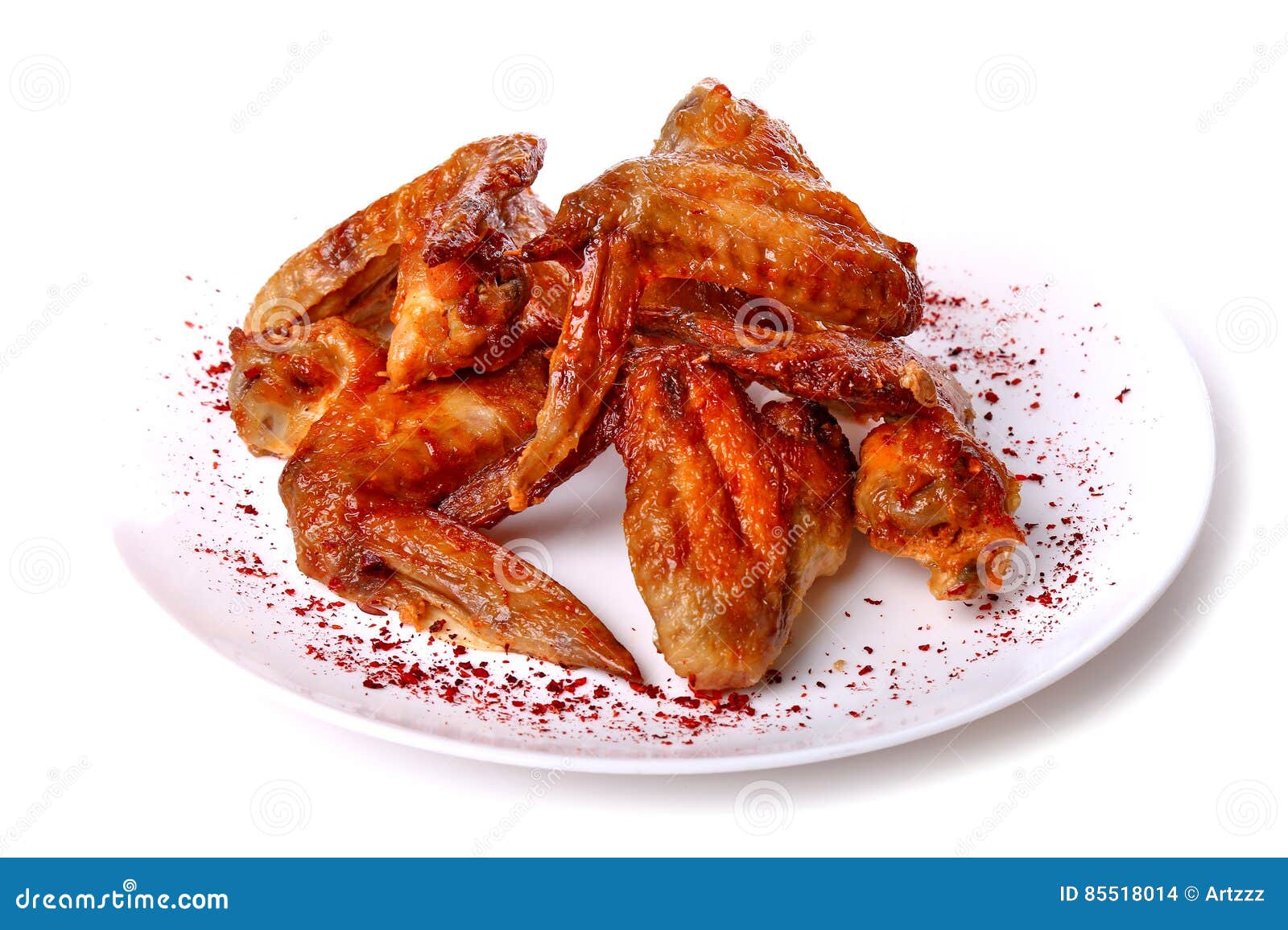 Roasted chicken wings stock photo. Image of fried, drops 85518014