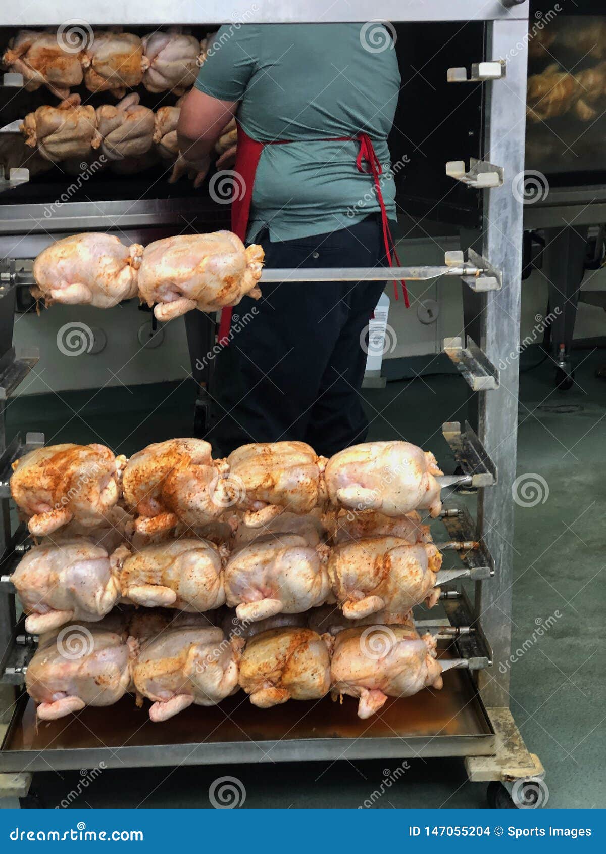 Roasted Chickens. editorial stock image. Image of eating 147055204