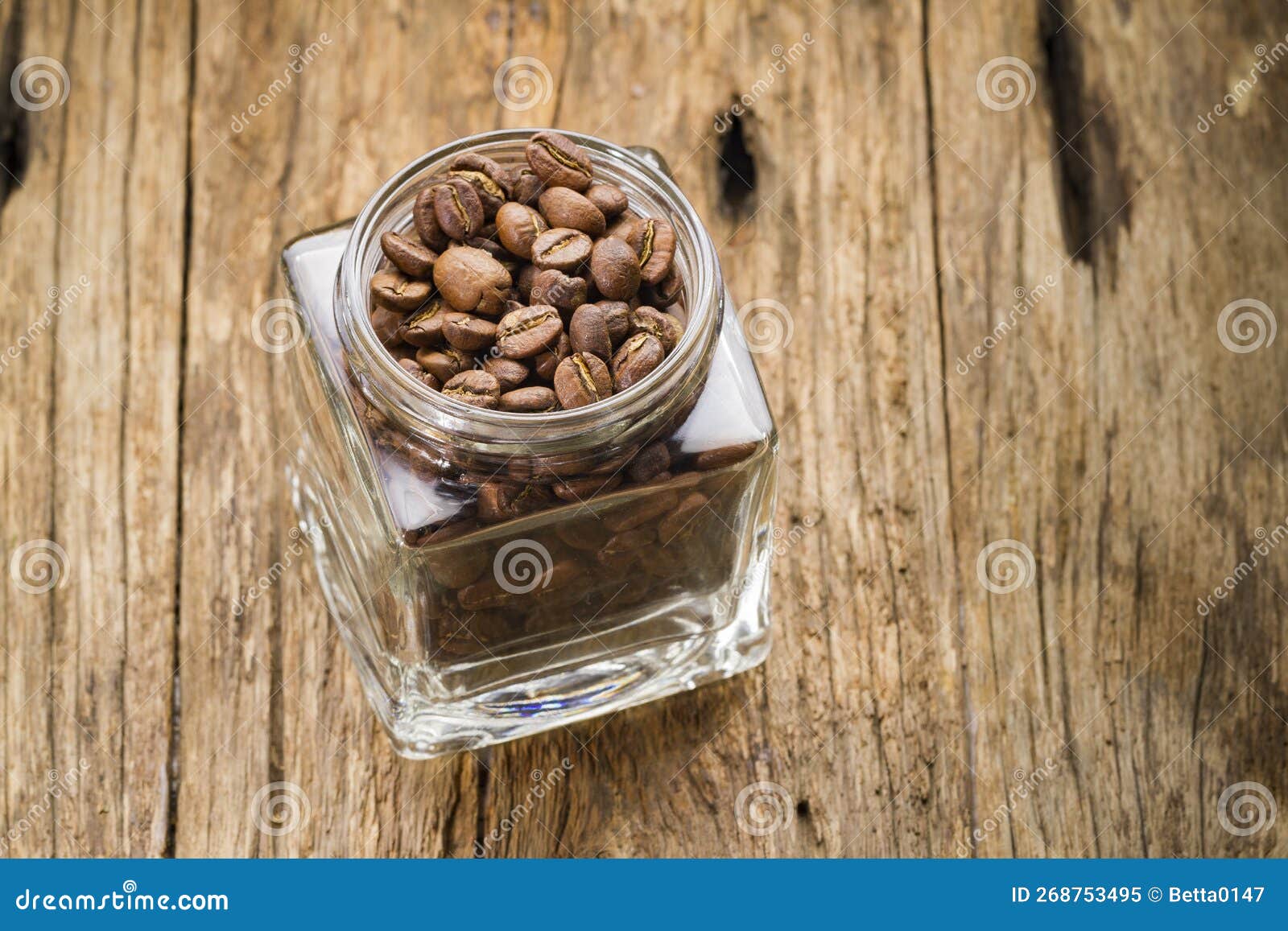 Roasted Coffee Beans in Container, Colombian Coffee Stock Image Image