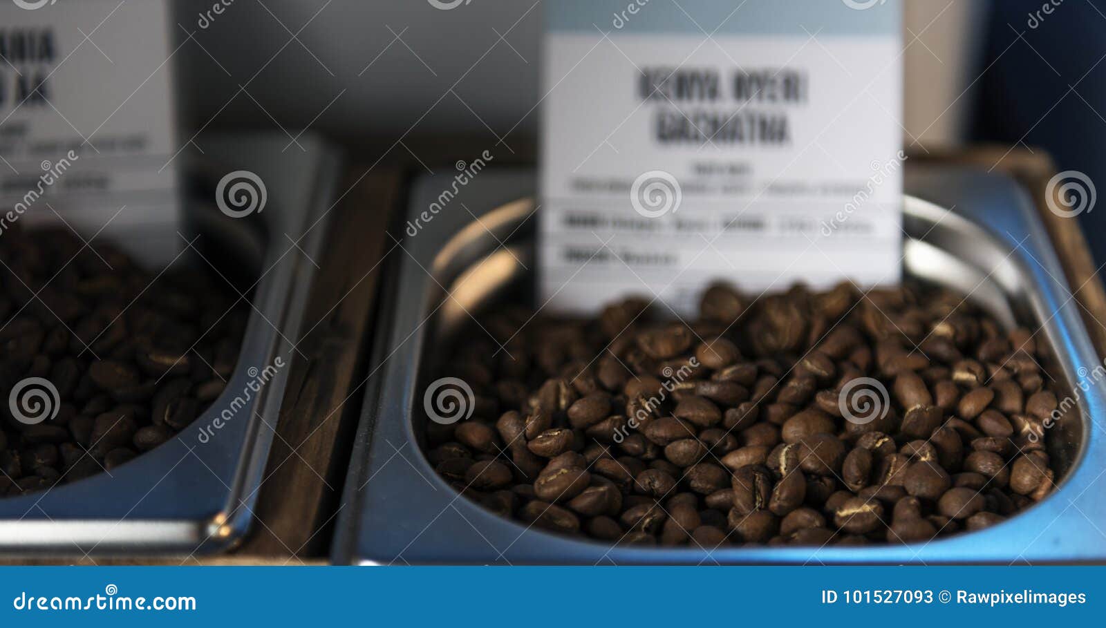 Roasted Coffee Beans in the Shop. Stock Image Image of container