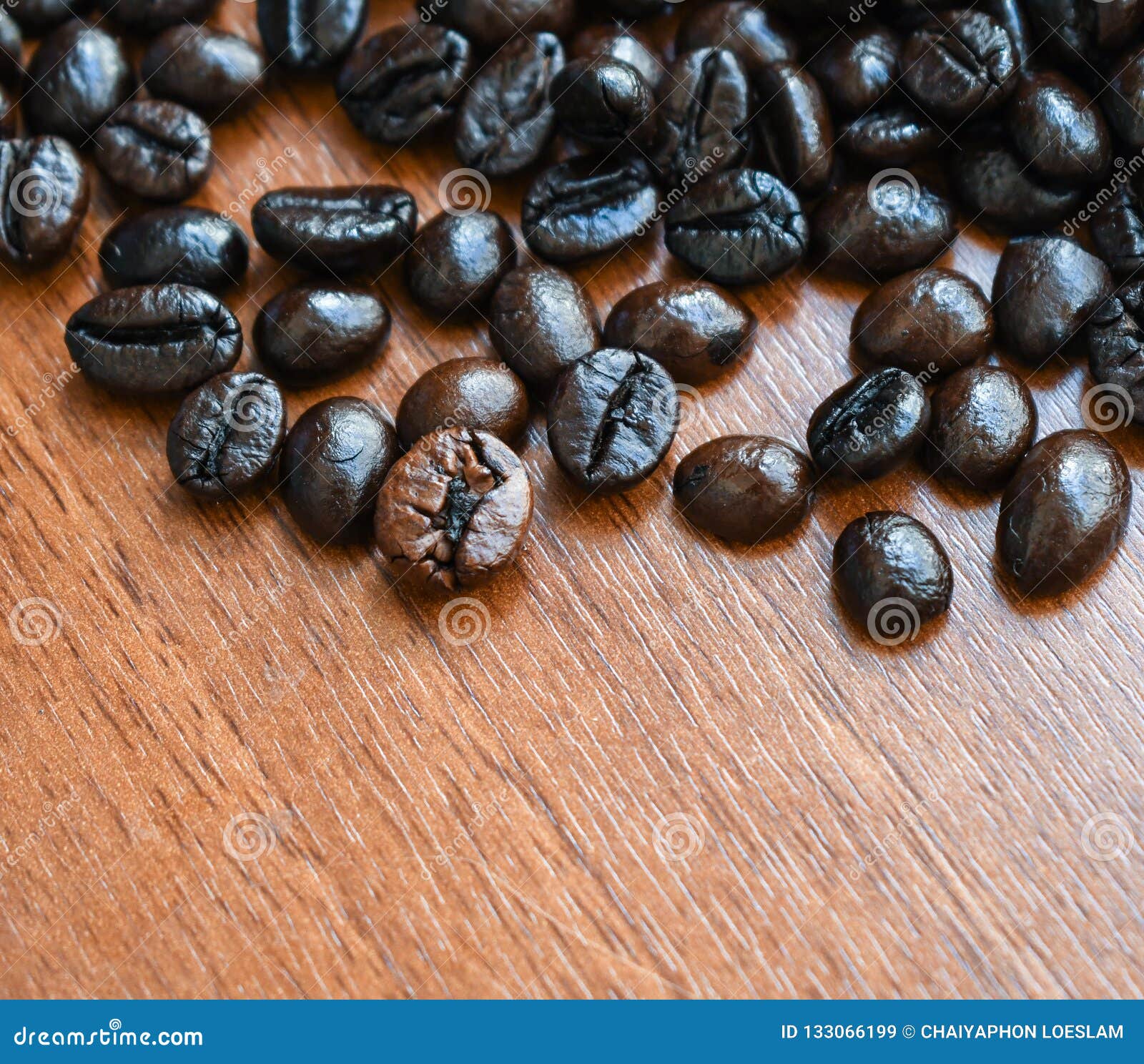 Roasted coffee beans stock image. Image of coffee, morning - 133066199