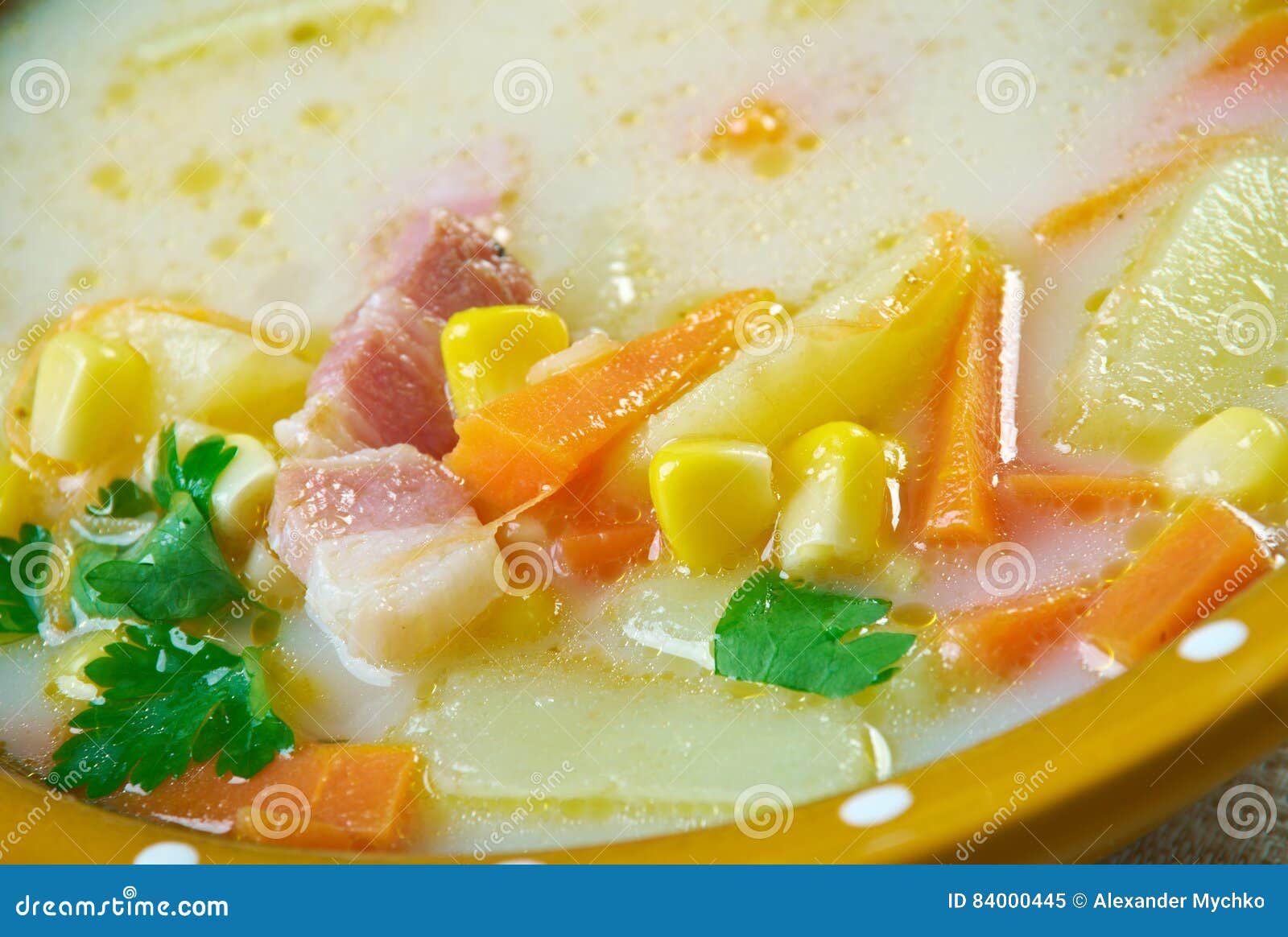 Roasted Corn and Potato Chowder Stock Image Image of sweetcorn