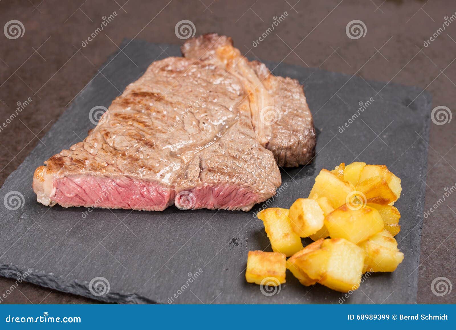 Roasted Dry Aged Rib Eye Beef Steak Stock Image Image of meat, steak