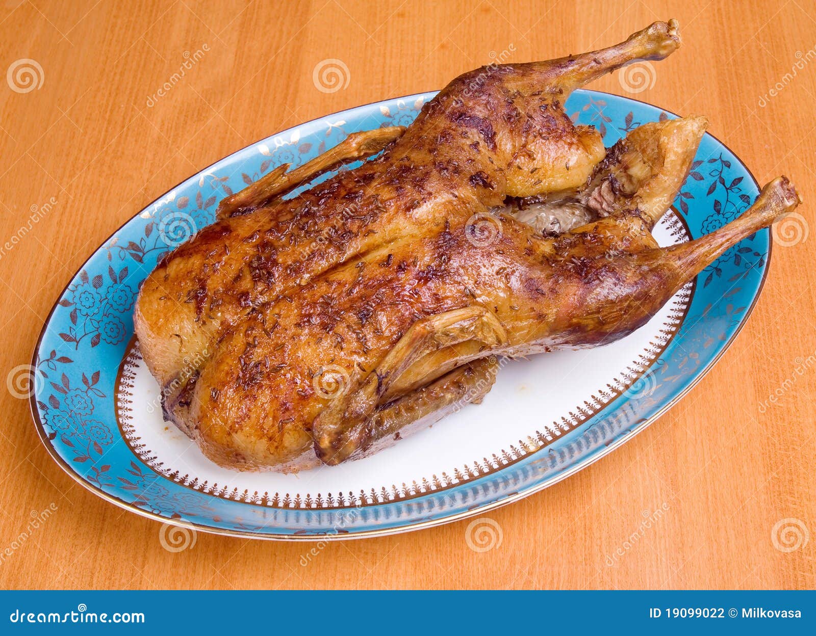 Roasted duck stock photo. Image of dish, food, plate 19099022