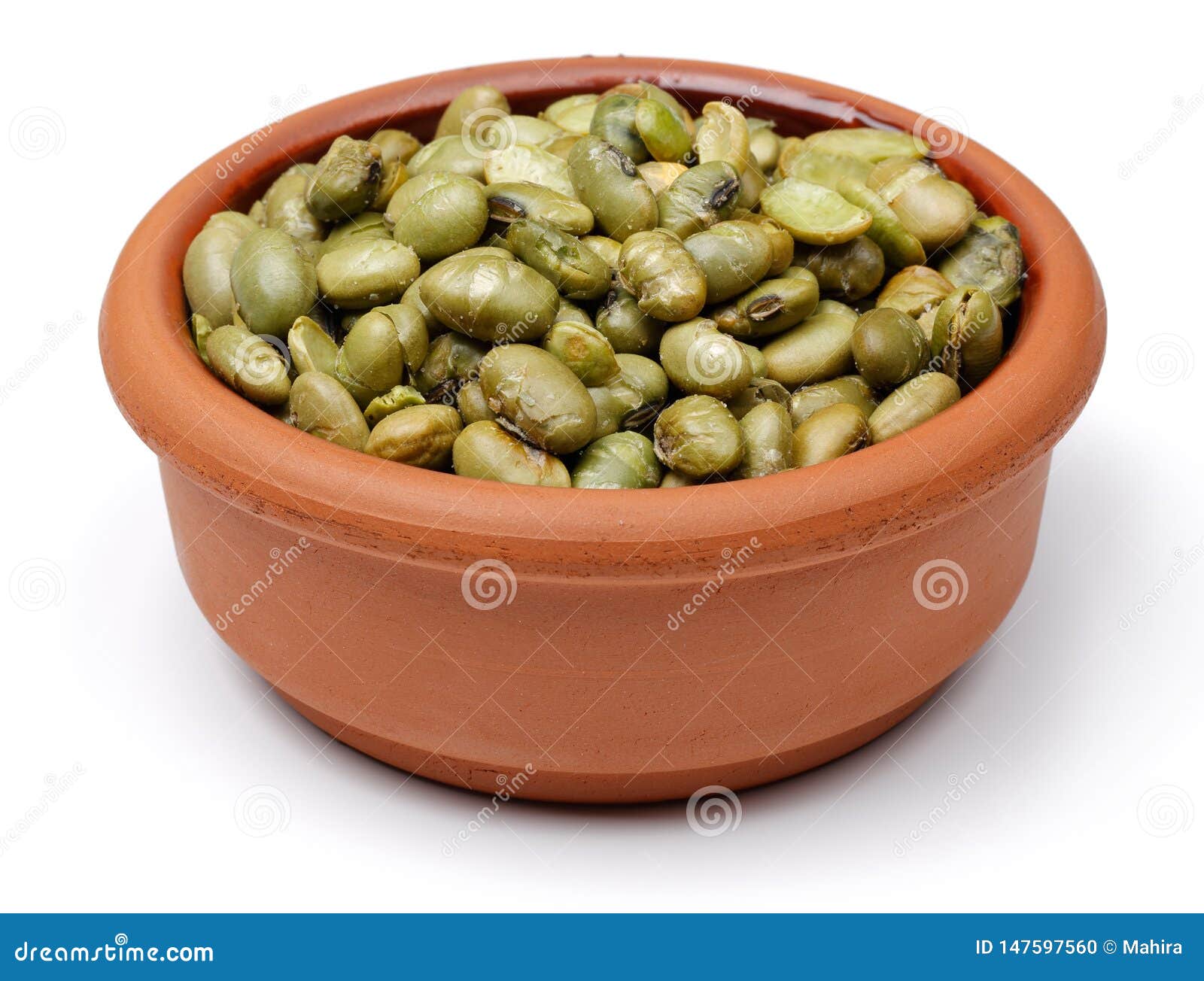 Roasted Edamame Soybean in Red Bowl Isolated Stock Photo Image of health, grain 147597560