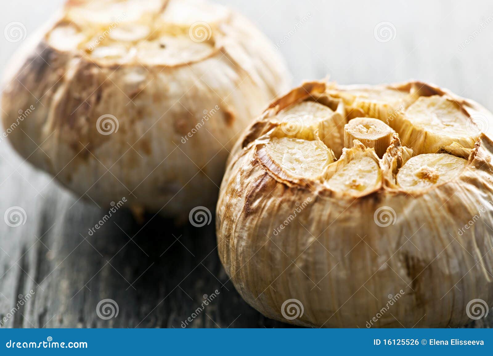 Roasted garlic bulbs stock photo. Image of cooking, cooked 16125526