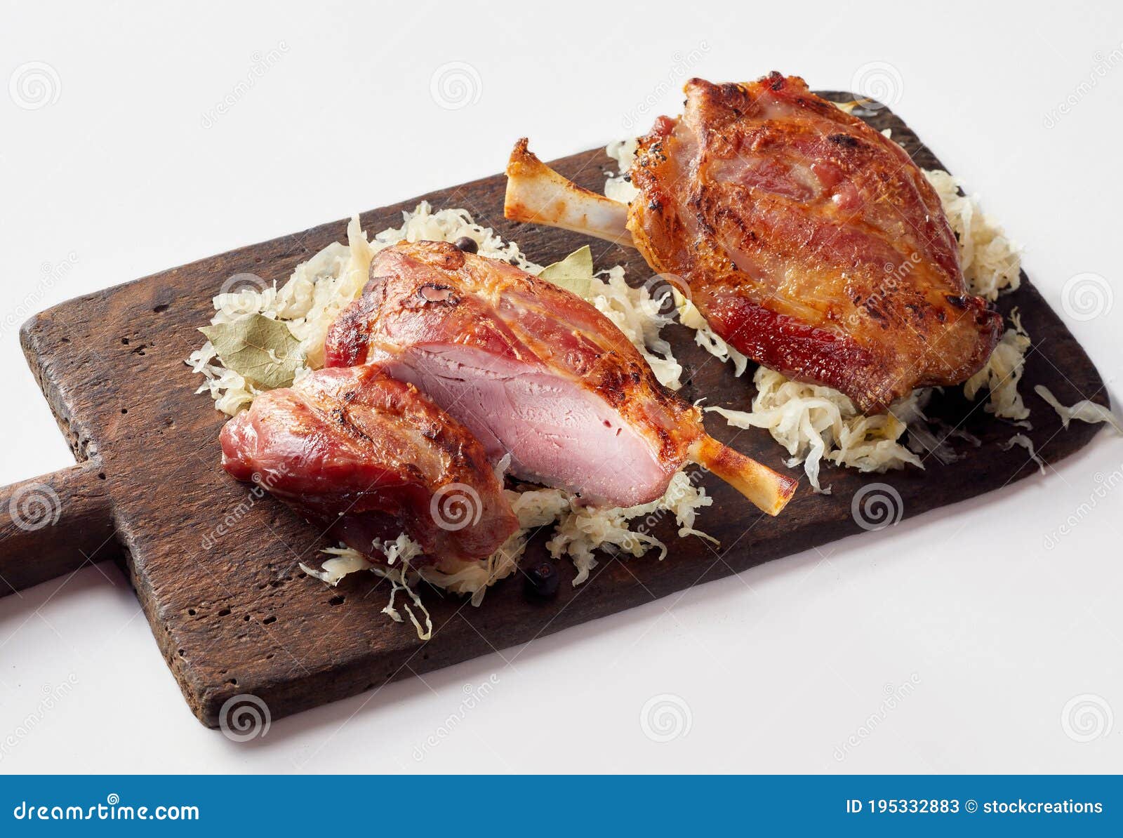 Roasted German Eisbein or Pork Hocks Stock Image - Image of knuckle ...
