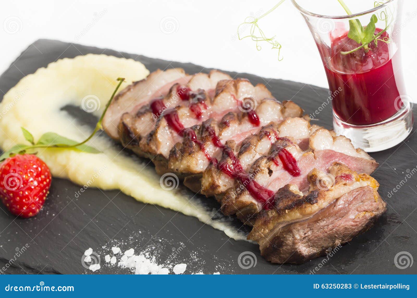 Roasted goose breast stock image. Image of fresh, dish 63250283