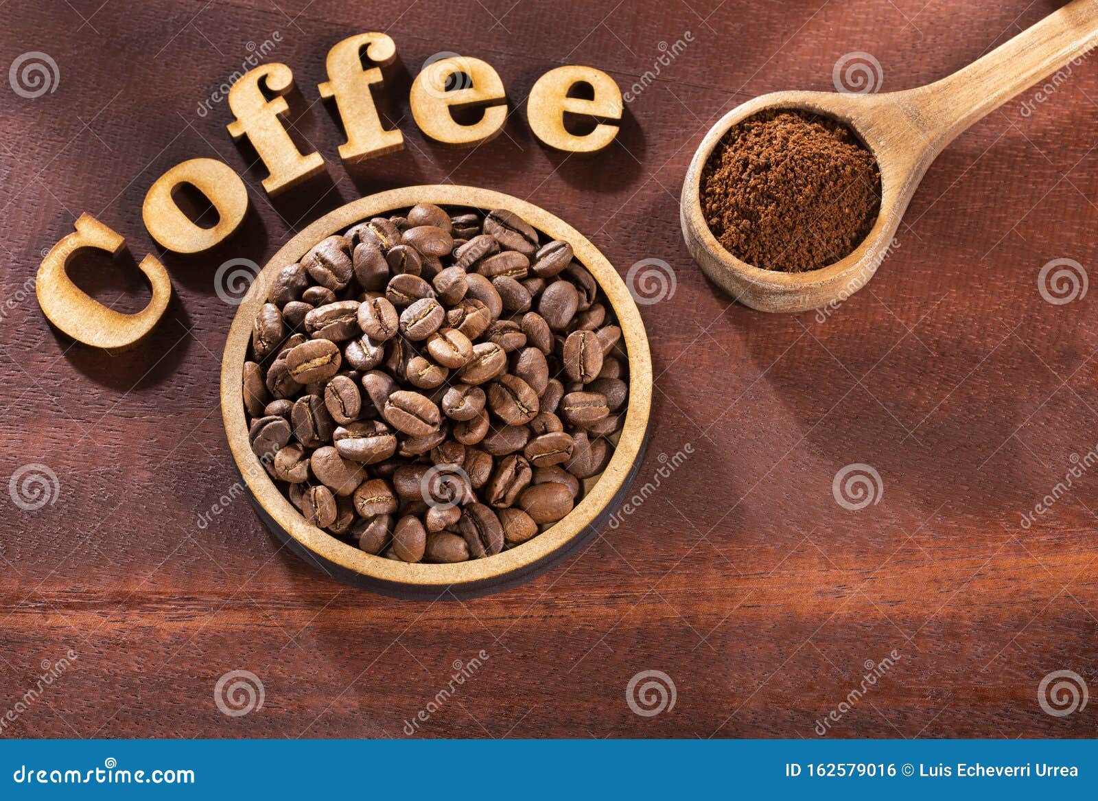 Roasted and Ground Coffee Coffea Stock Photo Image of name, dark