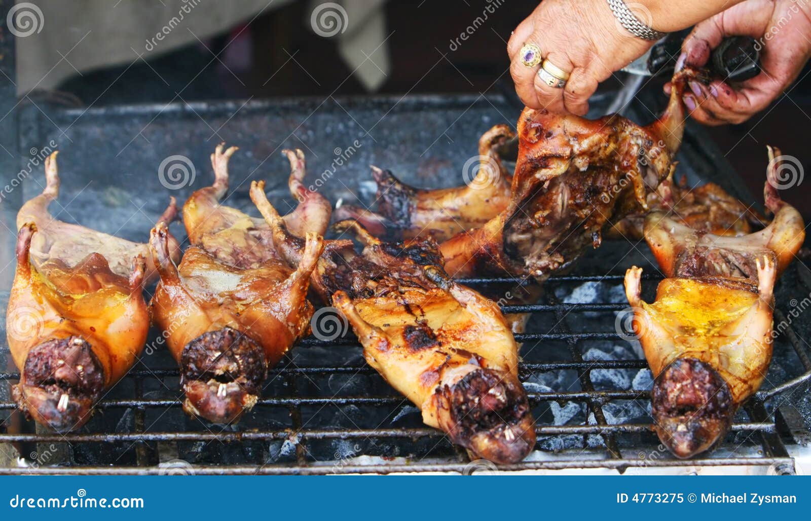 Roasted Guinea Pigs in Ecuador Stock Image Image of chef, delicacy