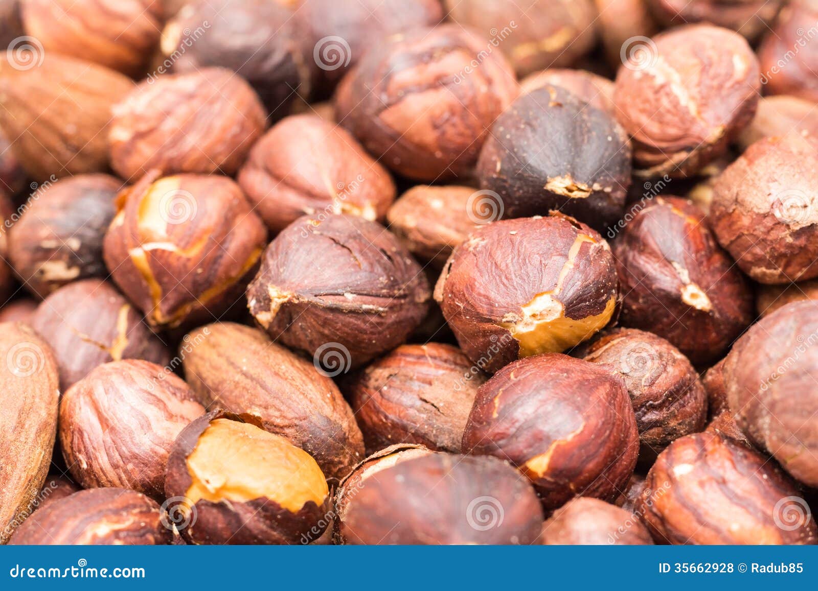 Roasted Hazelnuts stock photo. Image of fruit, pile, nutrition 35662928