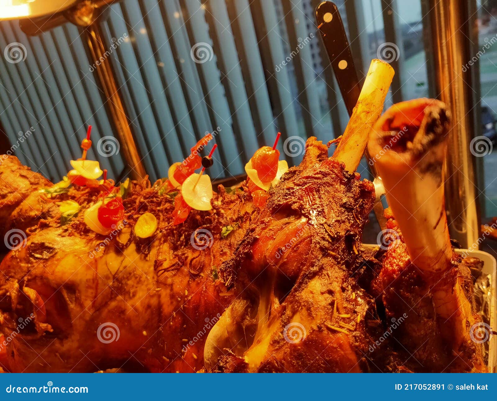 Roasted Lamb stock image. Image of lamn, roasted, rack 217052891