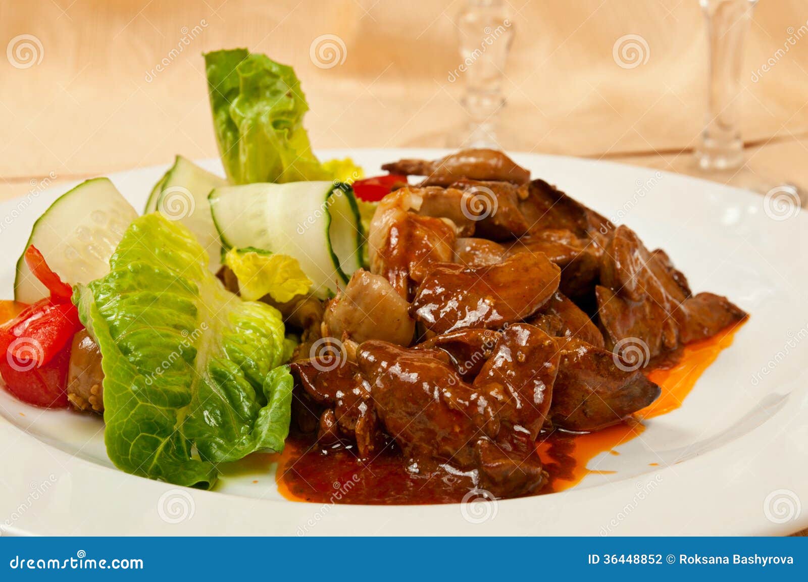 Roasted liver stock photo. Image of grill, appetizer 36448852