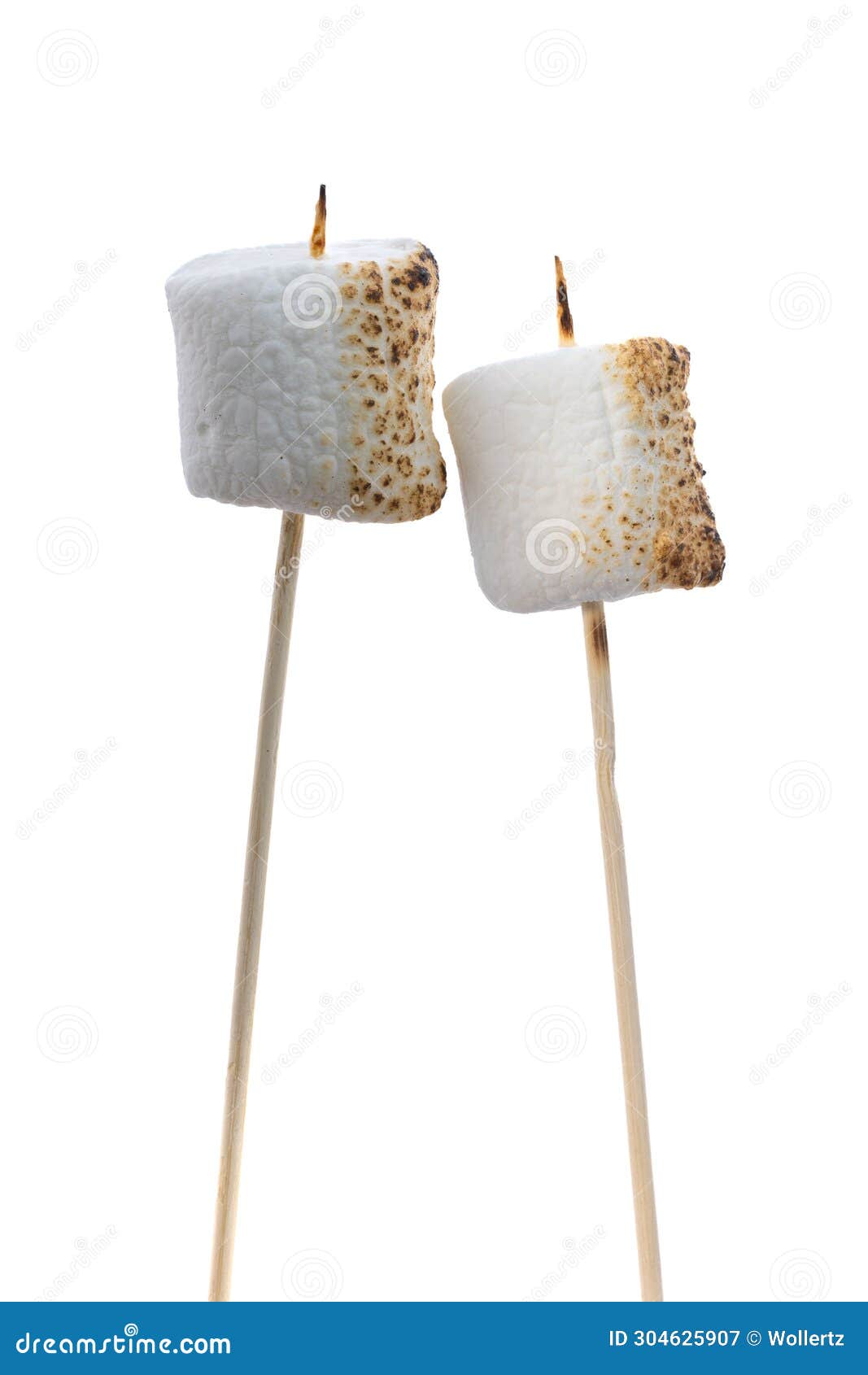 Roasted Marshmallows on a Stick Stock Image Image of calorie, single