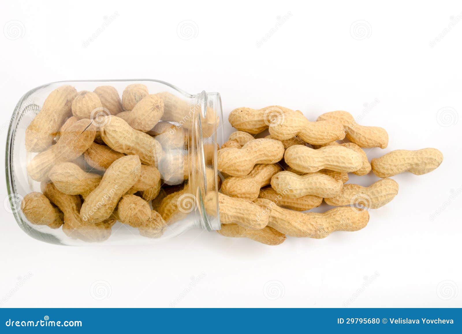 A Jar of Roasted Peanuts in Shell Stock Photo Image of snack, pile