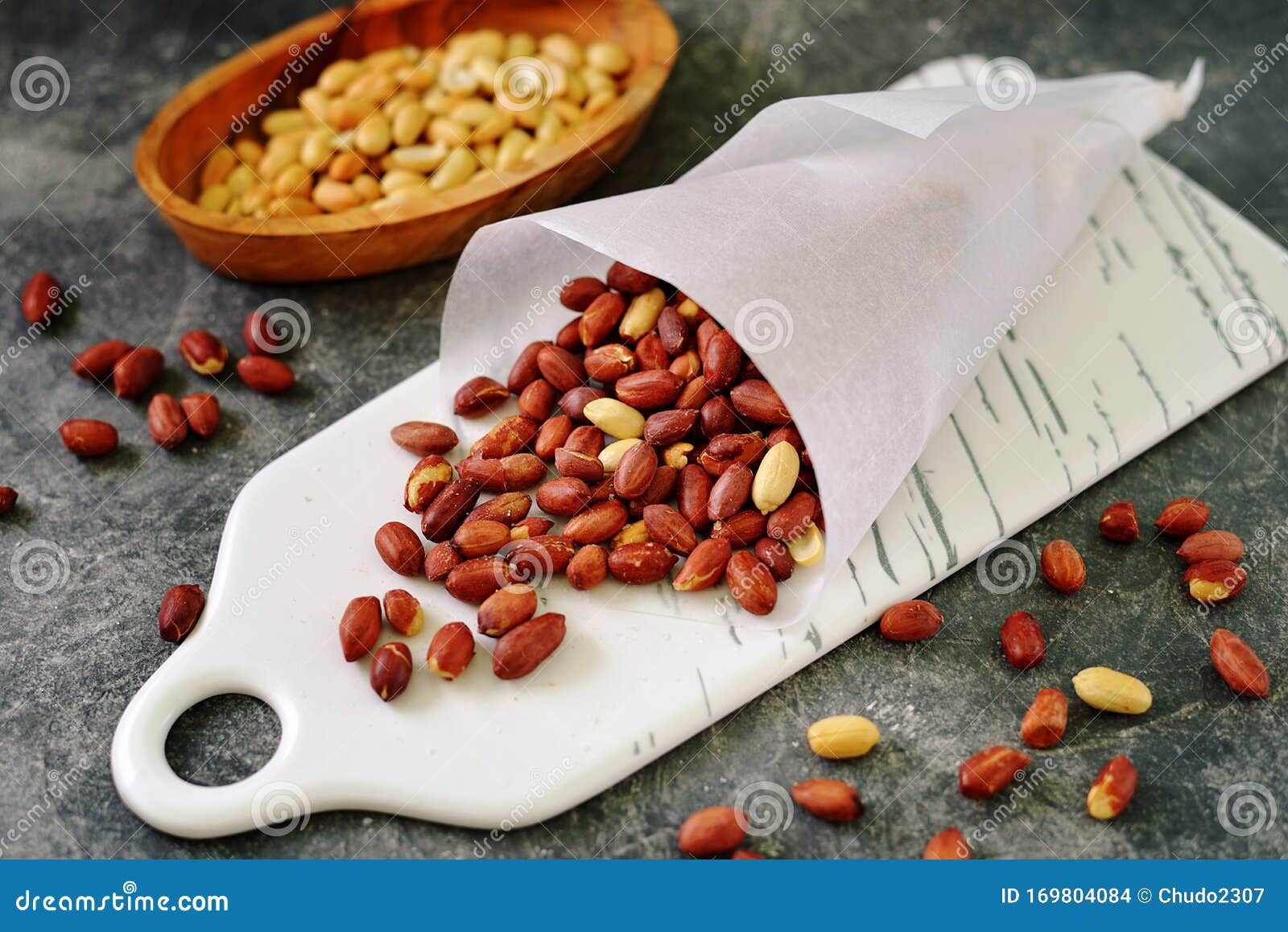 Roasted Peanuts with Sea Salt. Stock Photo Image of cuisine, peanut
