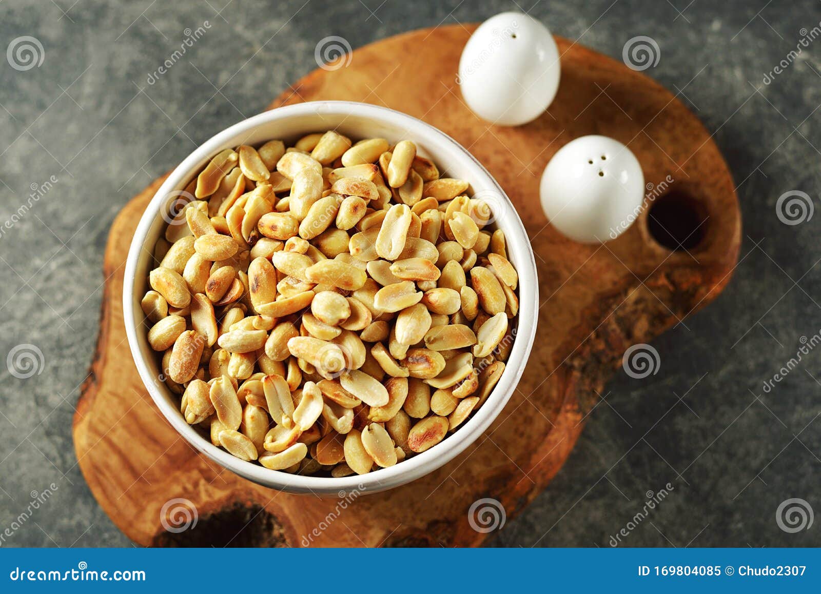 Roasted Peanuts with Sea Salt. Stock Image Image of break, organic