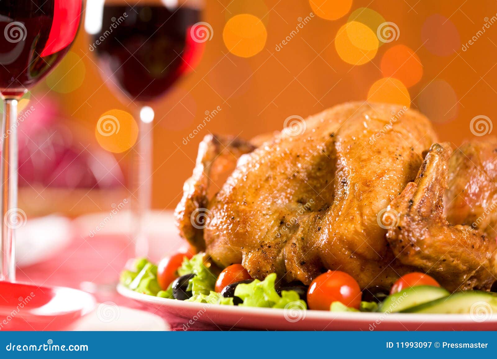 Roasted poultry stock image. Image of fried, meat, christmas 11993097