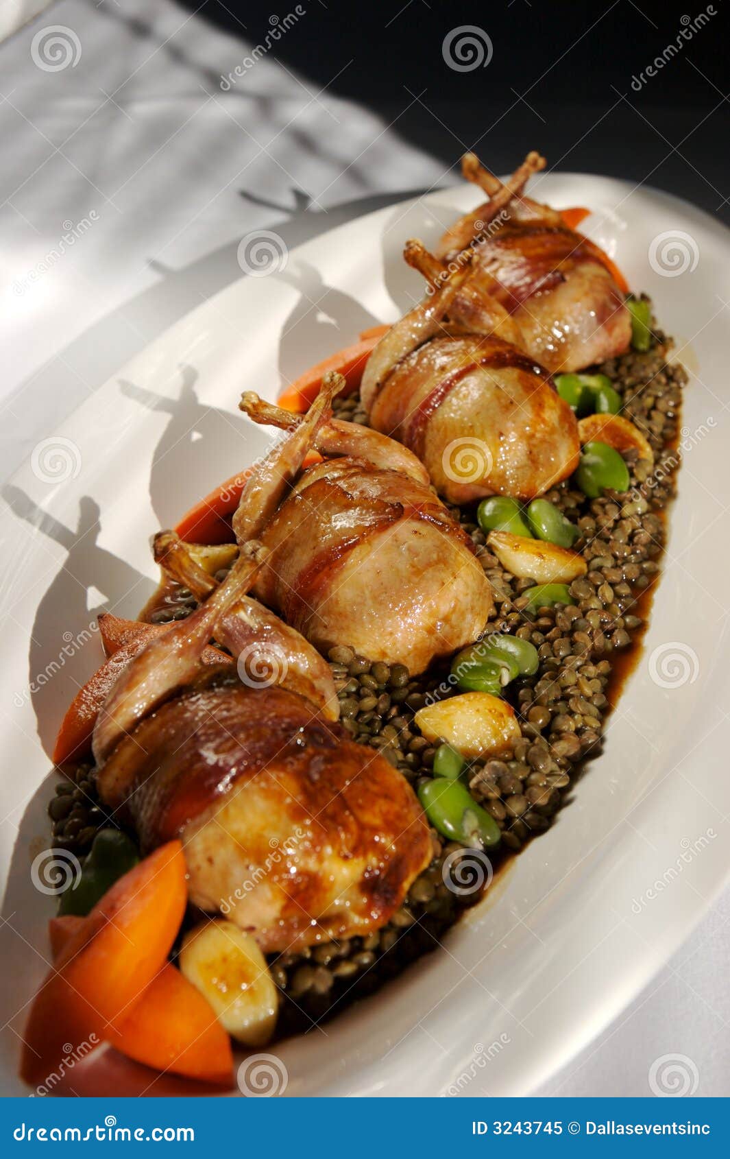 Roasted Quail stock image. Image of dining, game, appetizing - 3243745