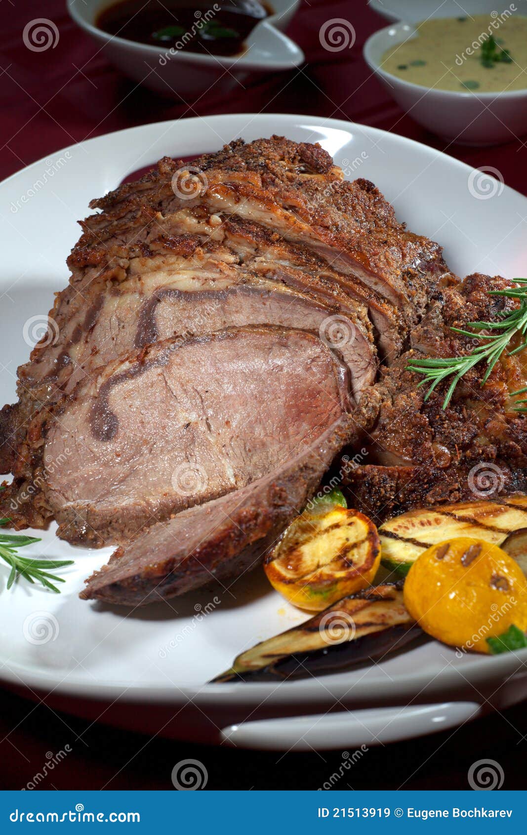 Roasted Rib Eye stock image. Image of grilled, eggplant 21513919
