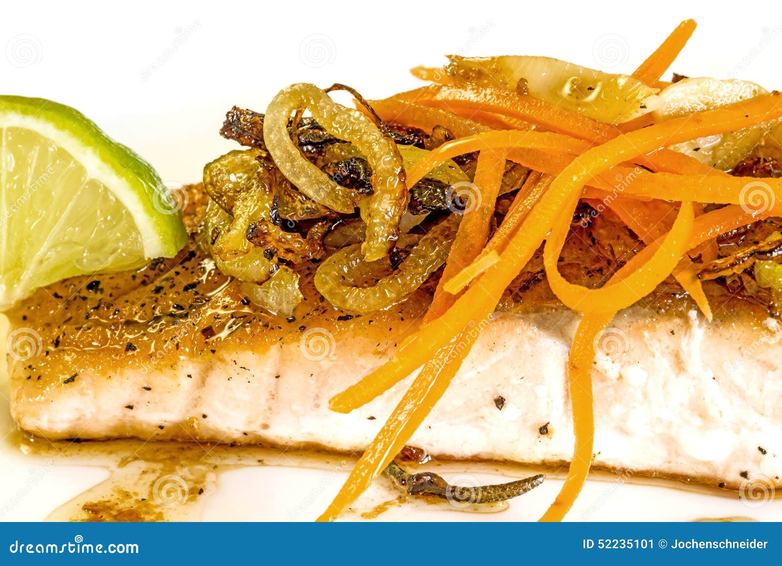 Roasted salmon fillet stock image. Image of cooked, restaurant 52235101