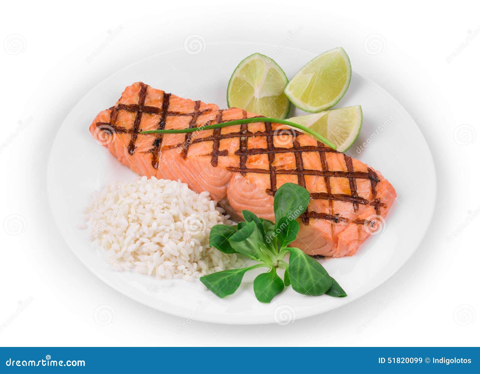 Roasted salmon fillets stock image. Image of restaurant - 51820099