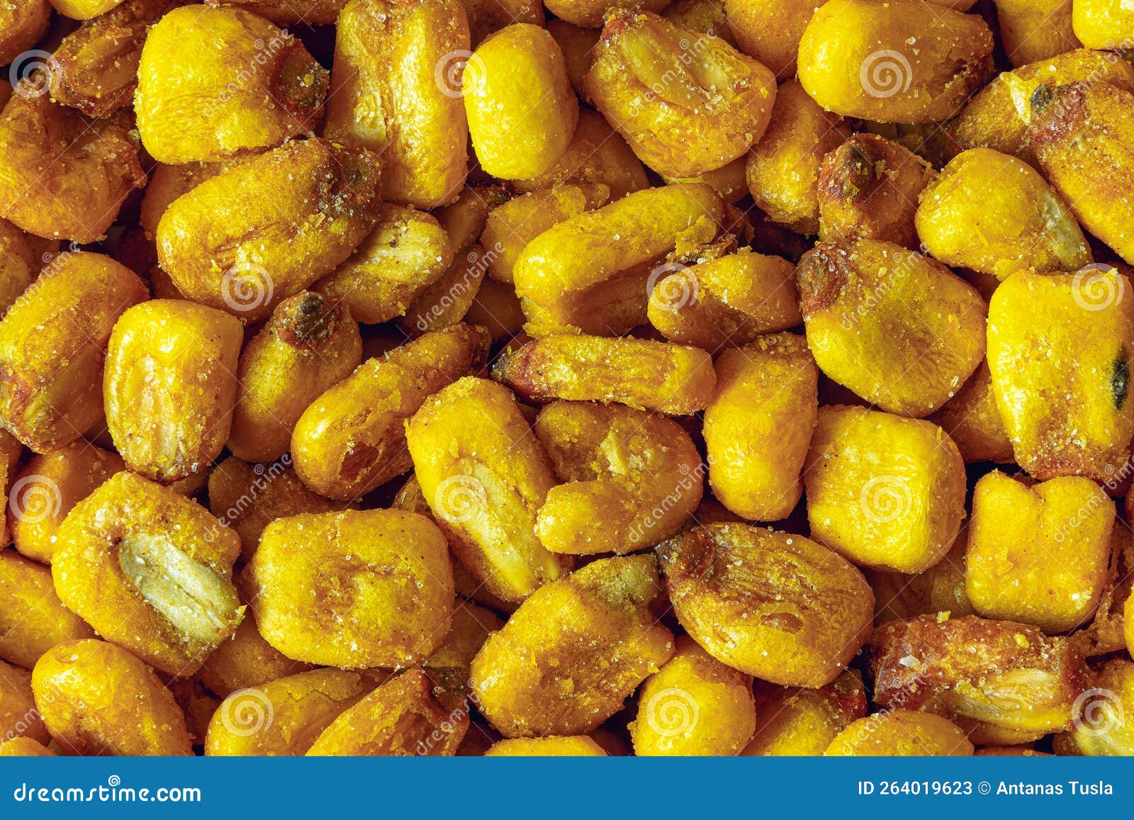 Roasted Corn Kernels Close Up As Background Stock Image Image of