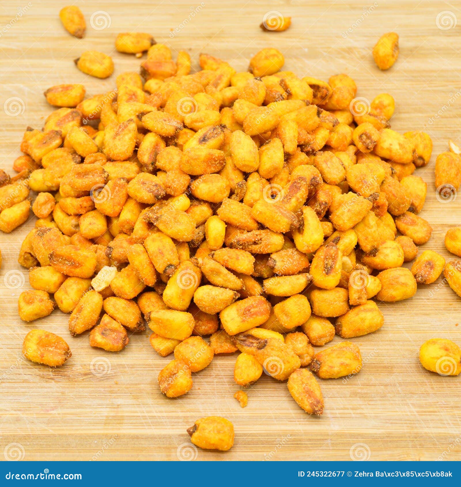 Roasted Salted Corn with Sauce Stock Image Image of cornnuts, closeup 245322677