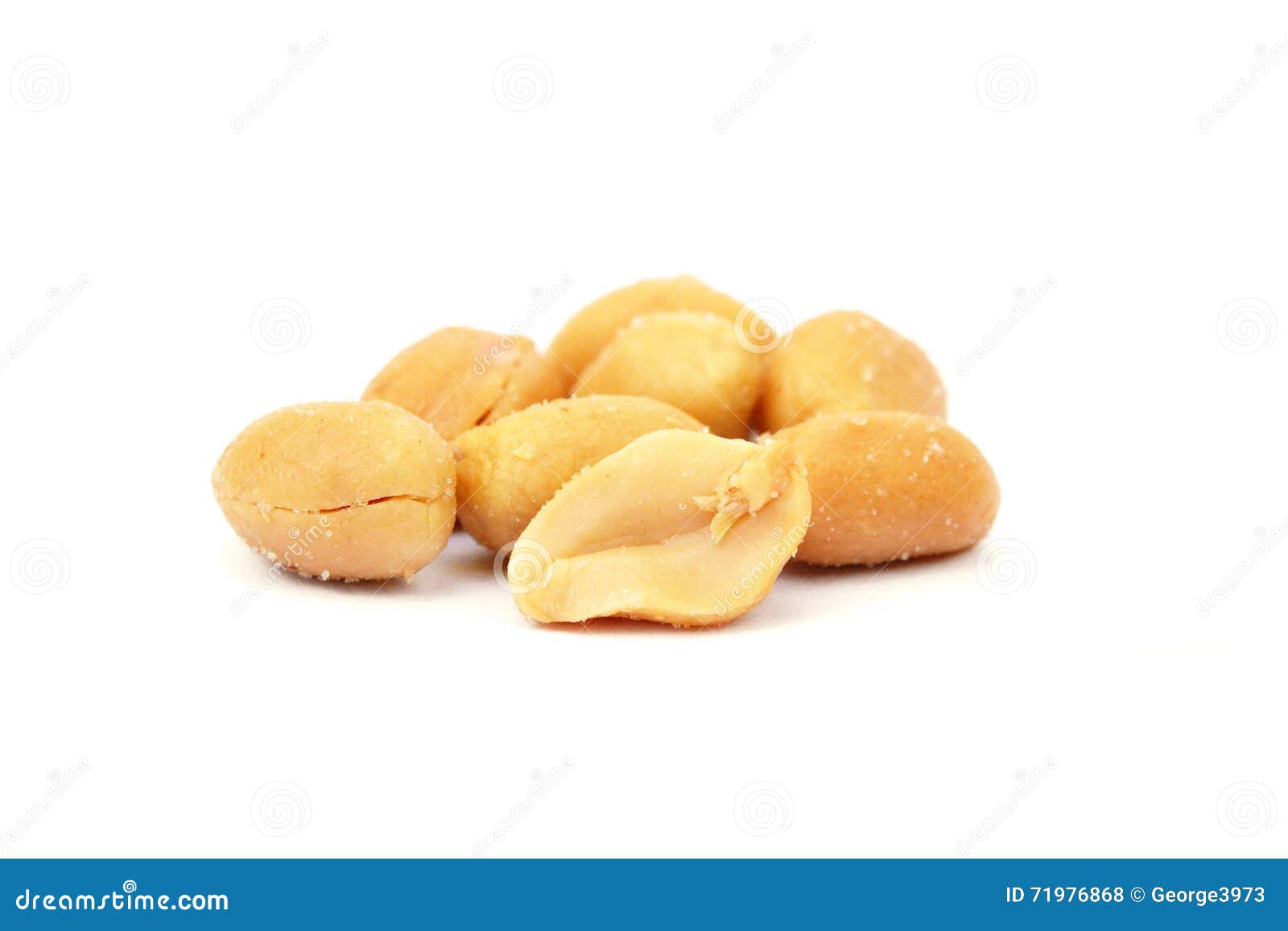 Roasted salted peanuts stock photo. Image of processed 71976868