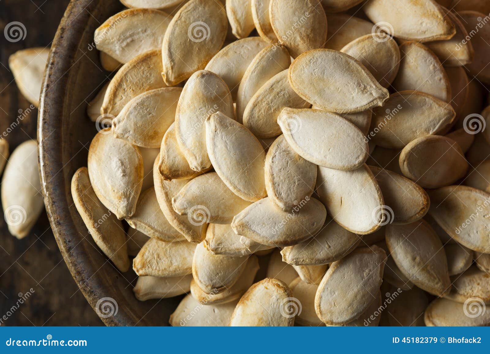 Roasted Salty Pumpkin Seeds Stock Image Image of roasted, natural