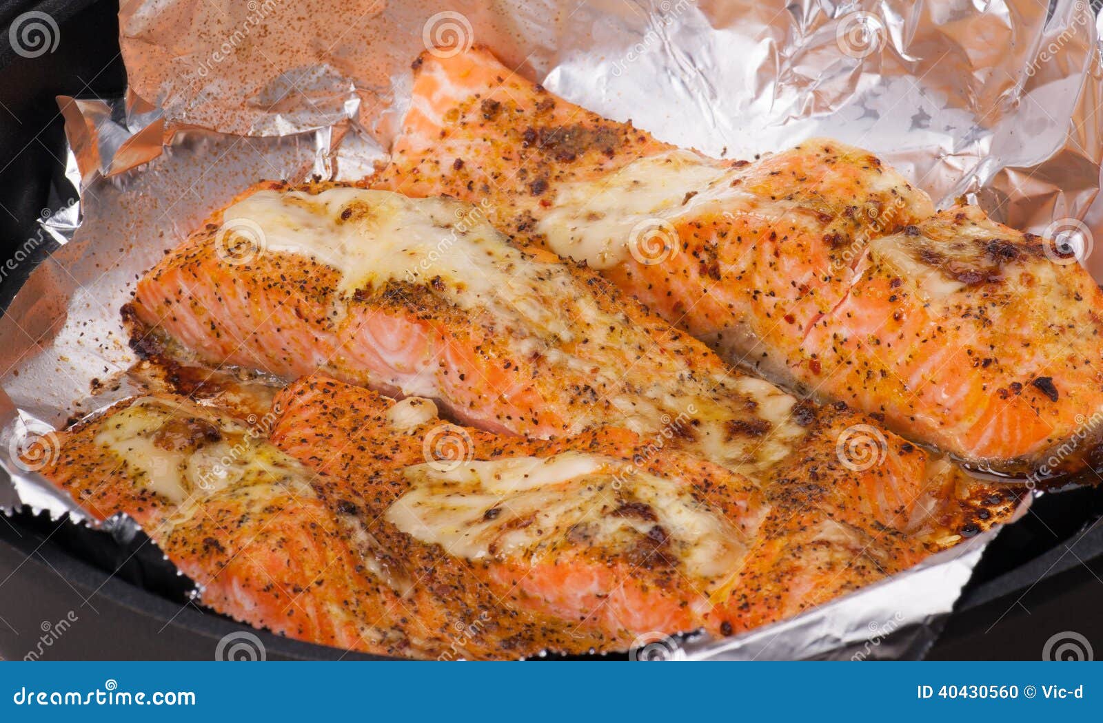 Roasted Trout Fillet stock photo. Image of sauce, omega 40430560
