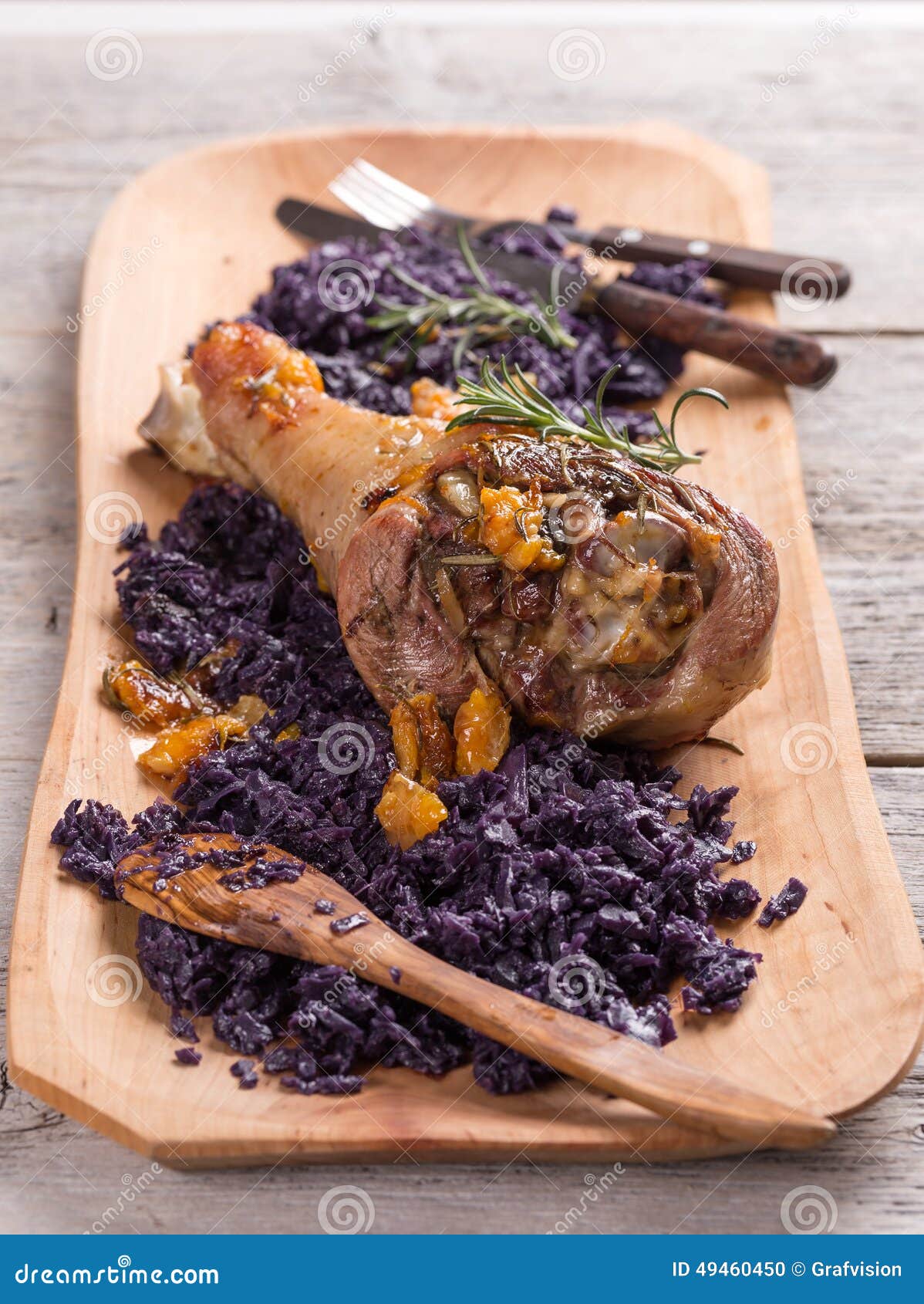 Roasted turkey drumstick stock photo. Image of meal, roast 49460450