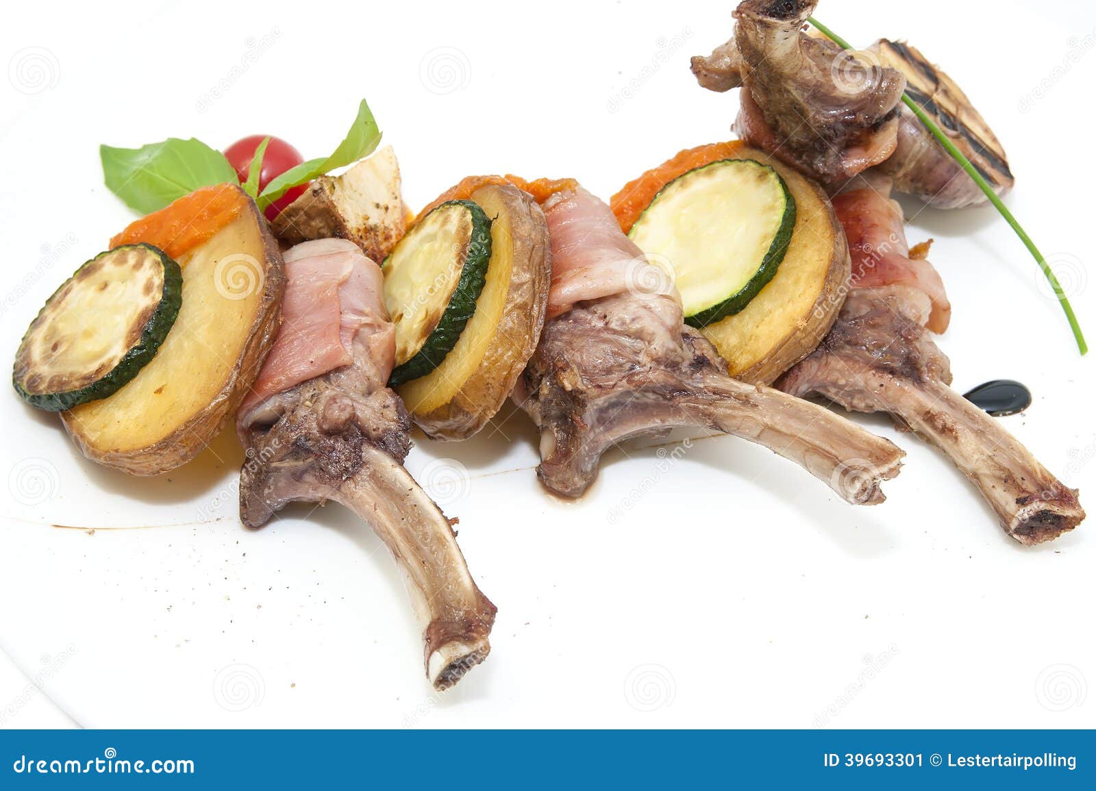 Roasted Veal Fillet, Young Beef Meat Isolated On A White Background RoyaltyFree Stock Photo