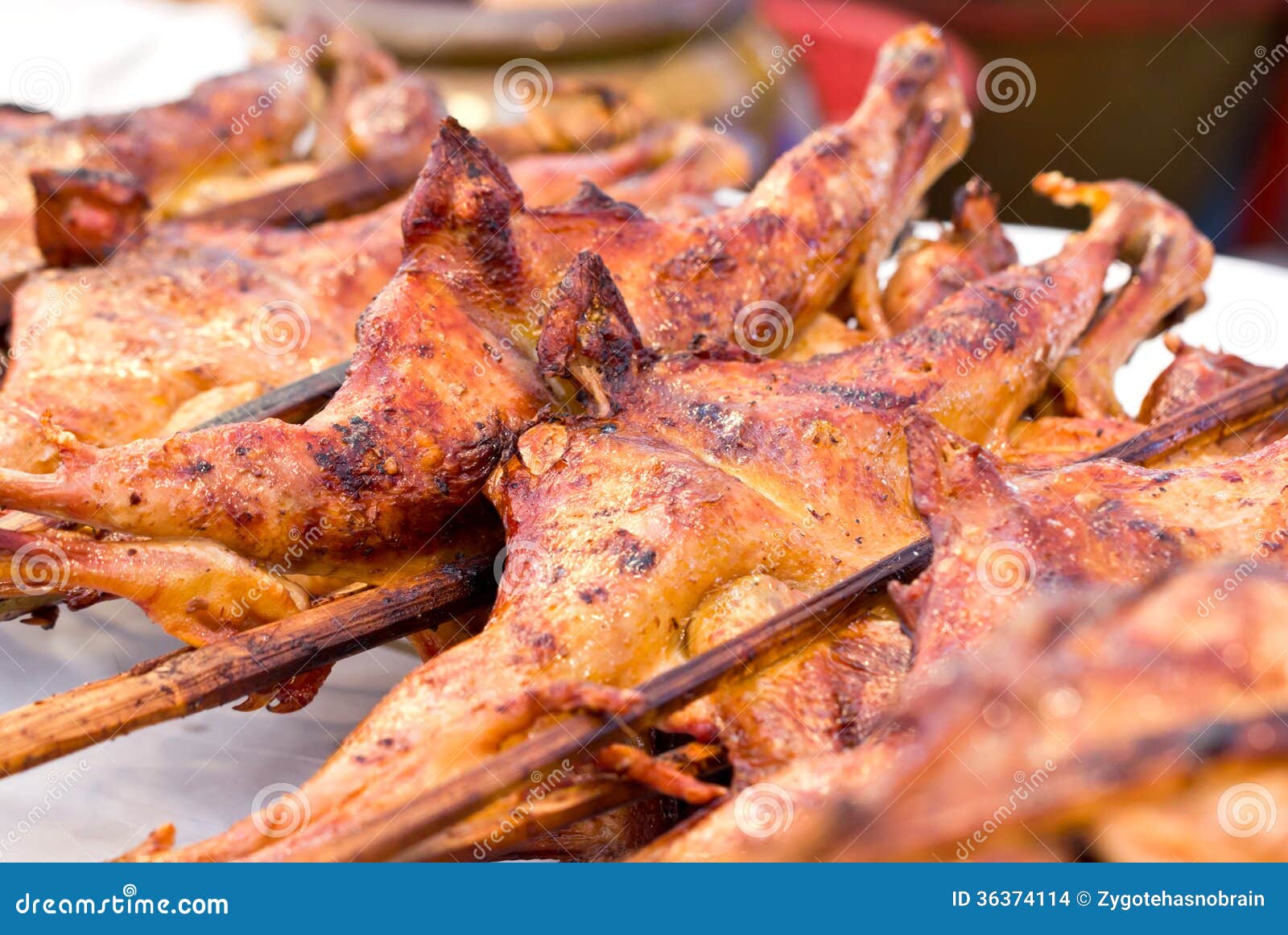 Roasting Chicken. stock photo. Image of prepared, grilled 36374114