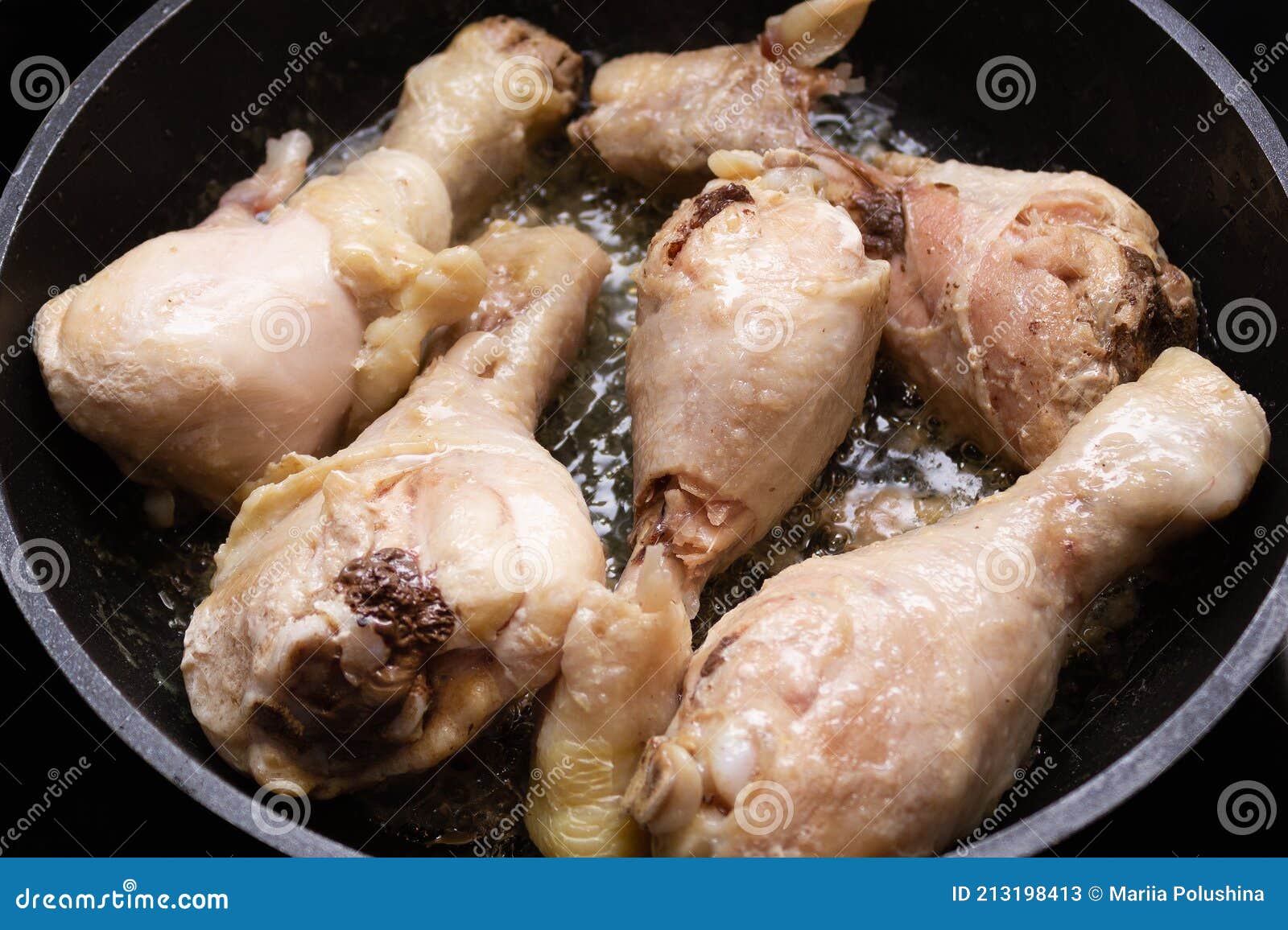 Roasting Chicken Wings RoyaltyFree Stock Photo