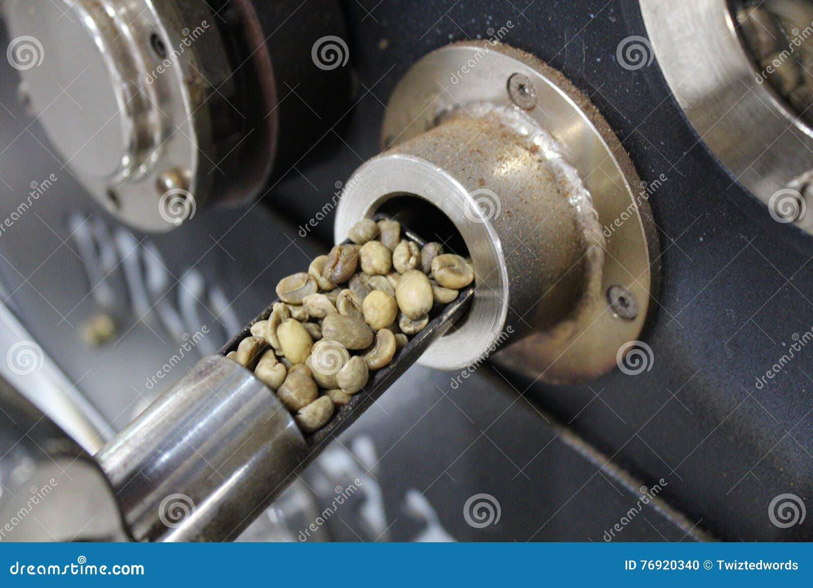 Roasting green coffee stock photo. Image of agriculture 76920340
