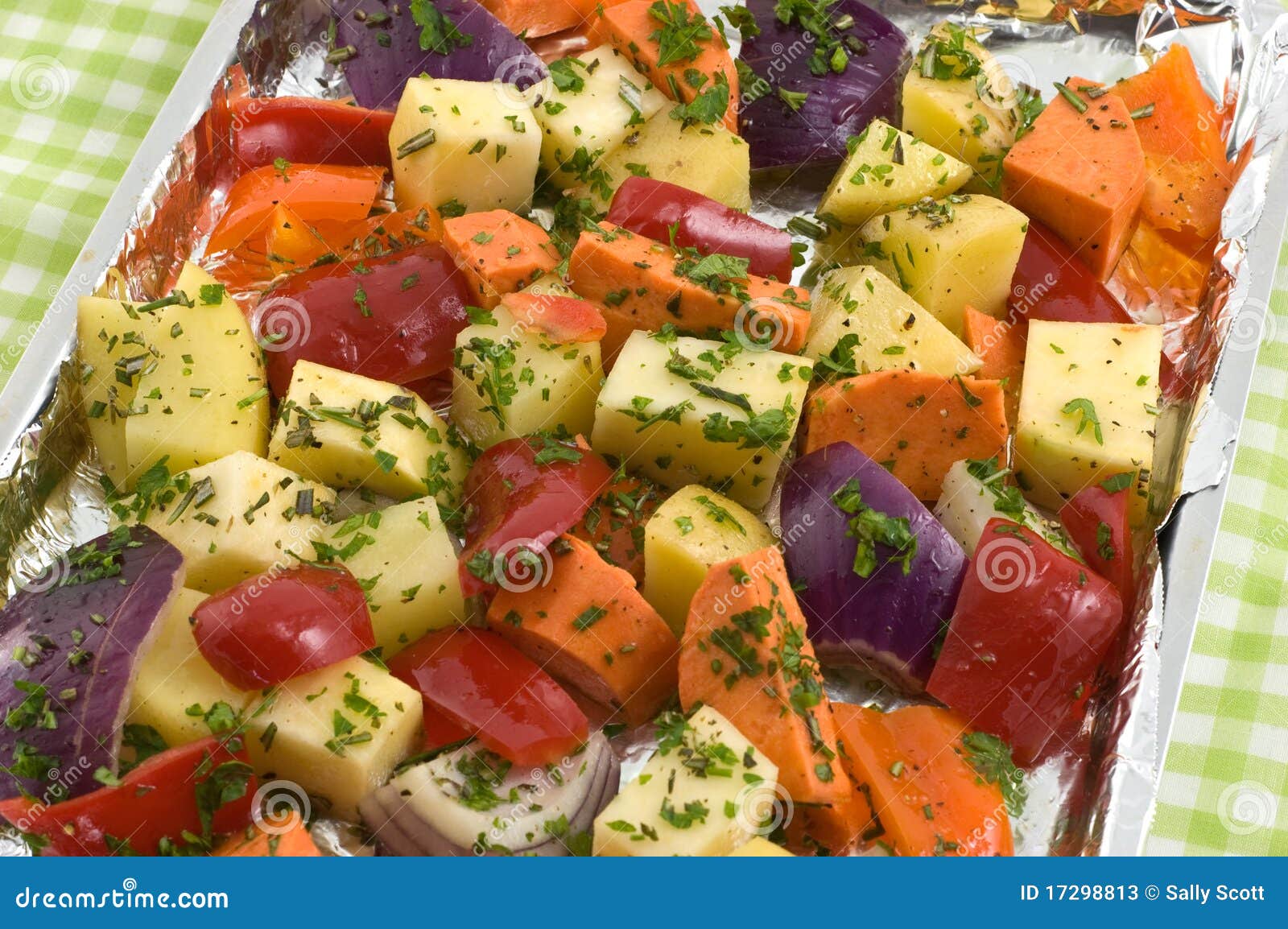 Roasting vegetables stock image. Image of uncooked, nutritious 17298813