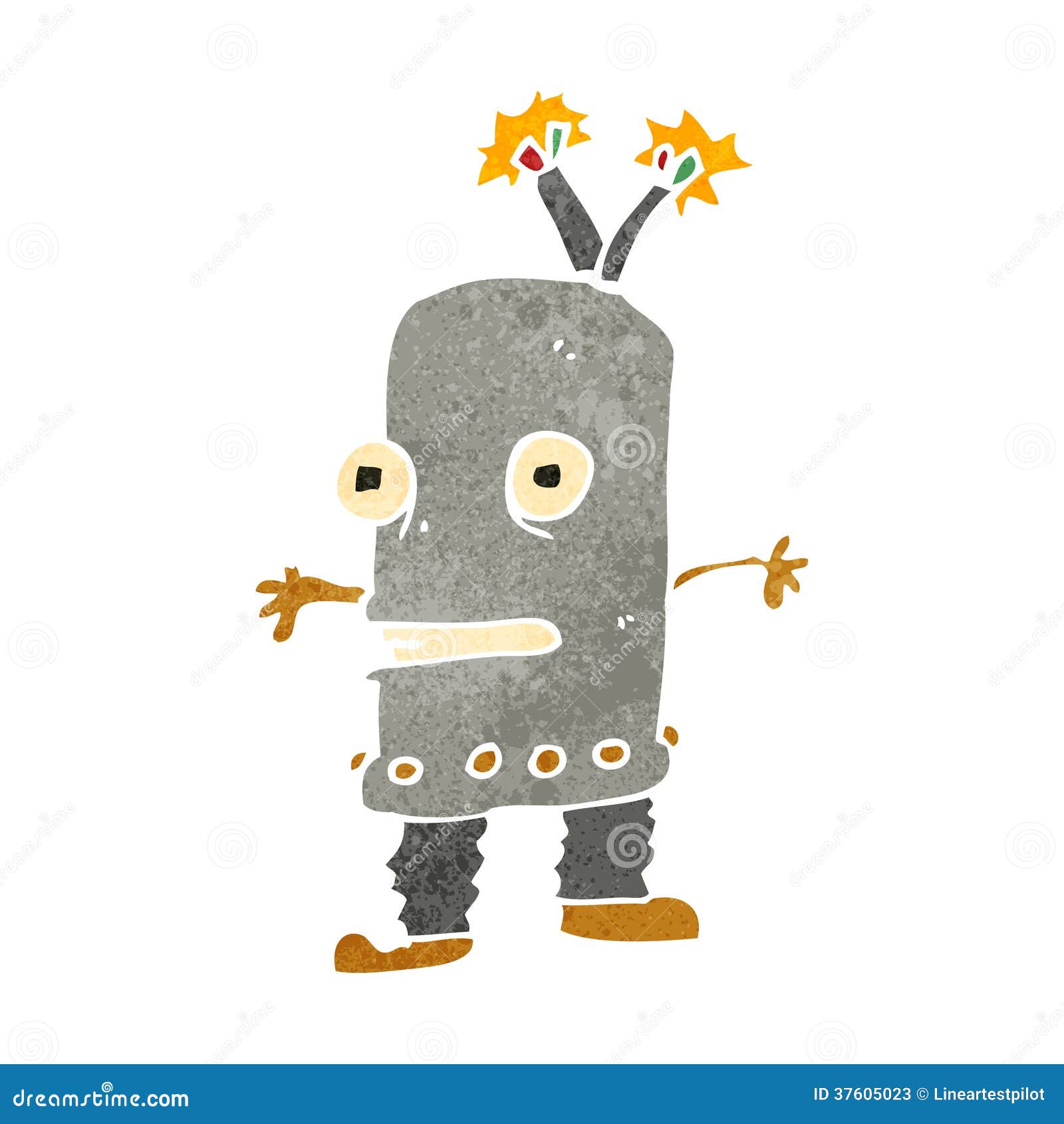 rob-retro-dos-desenhos-animados-ilustra-o-stock-ilustra-o-de-velho