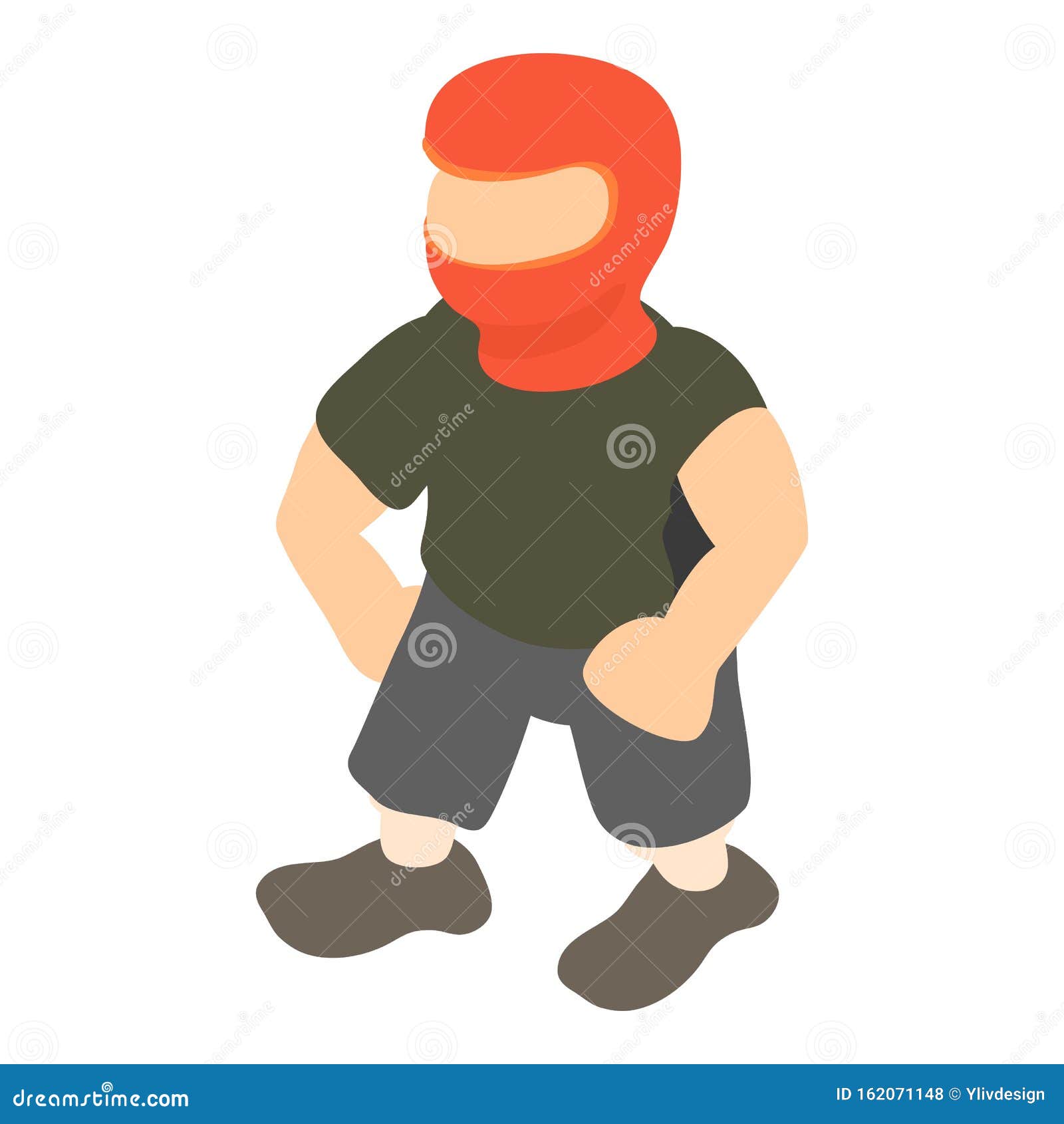 Robber Icon, Cartoon Style Vector Illustration