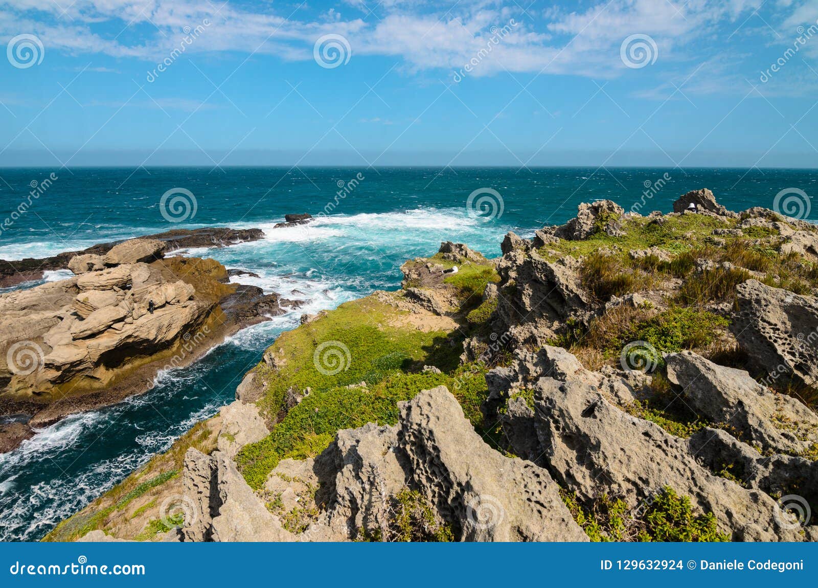 Robberg Peninsula Robberg Nature Reserve Landscape Indian Ocean Waves South Africa Garden Route Stock Photo Image Of Experience Blue 129632924