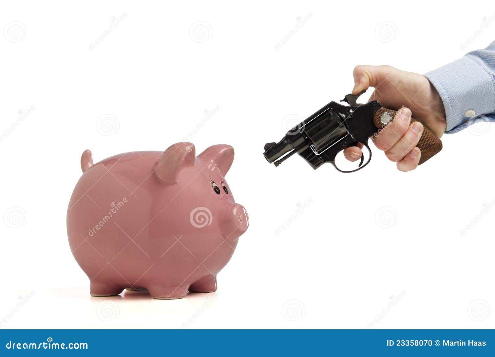 Robbing The Piggy Bank Stock Photo Image 23358070