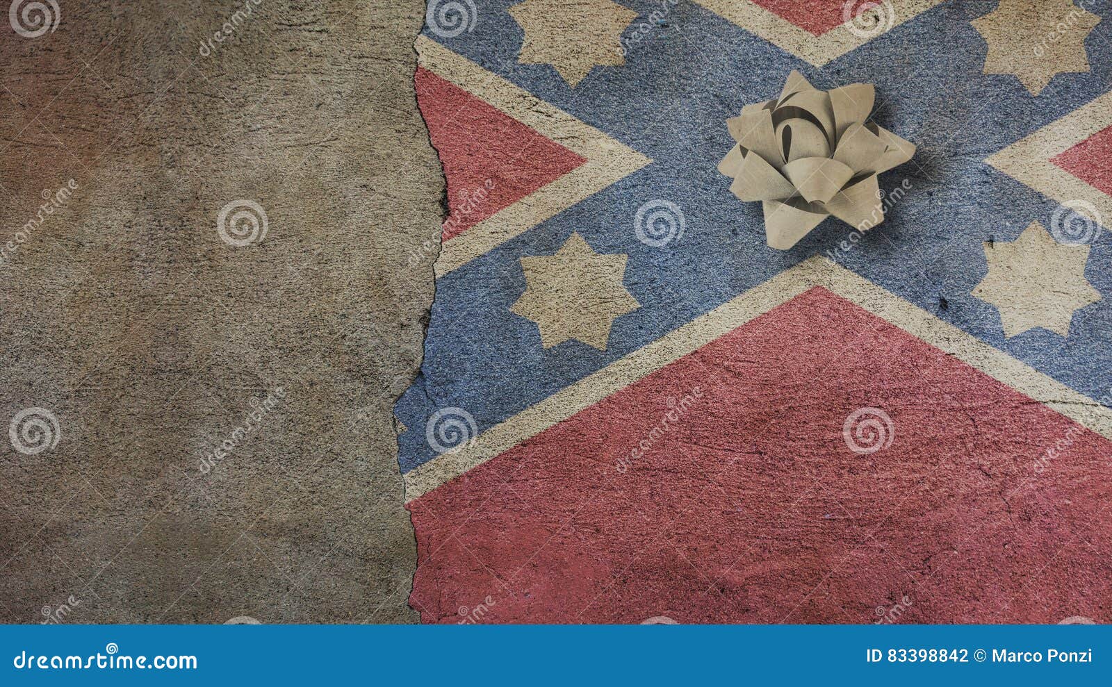 Robert E Lee Day Drapeau Sur Le Mur Et Le Ruban Photo stock Image du