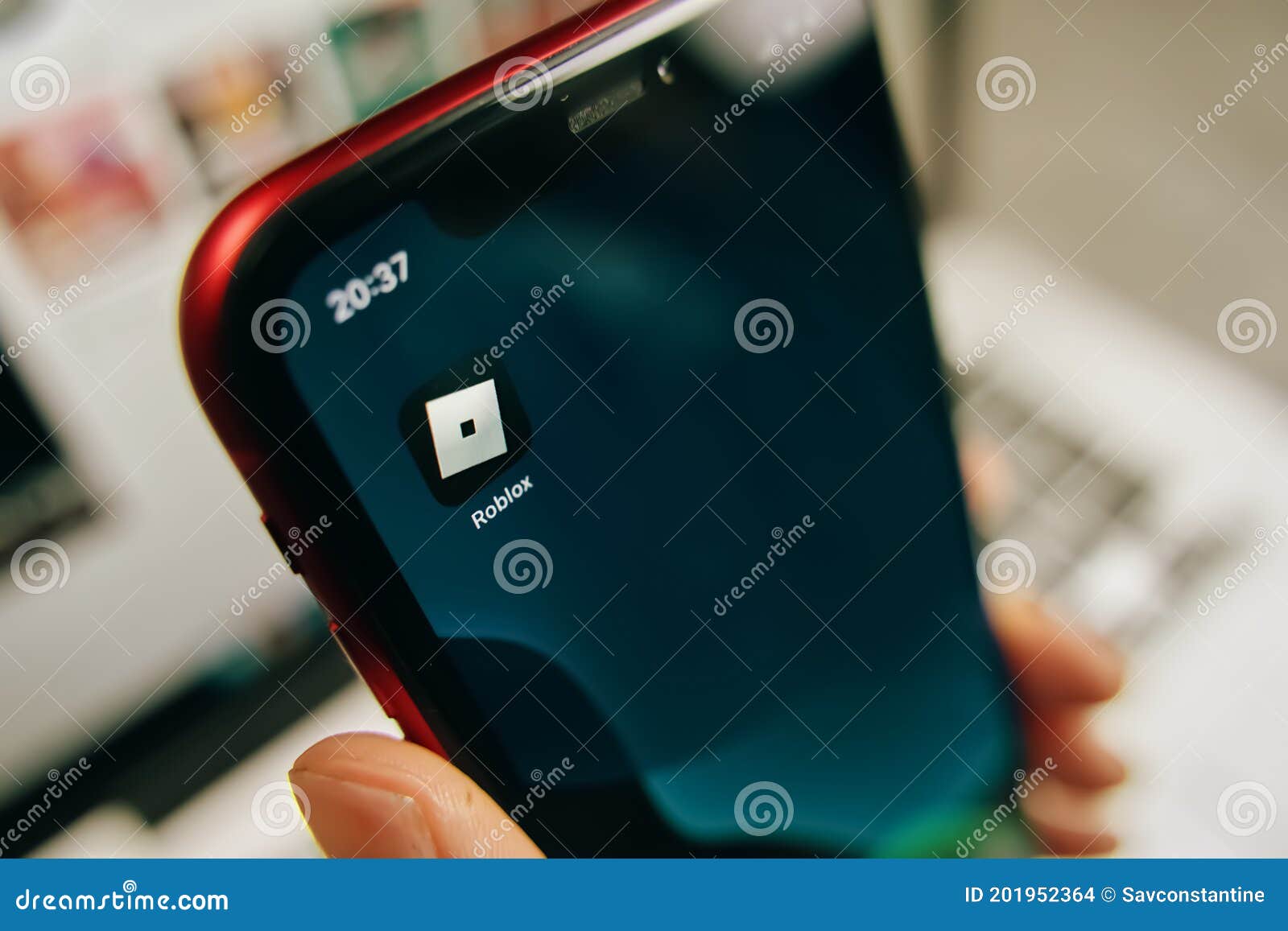 Roblox App Icon. Selective Focus. Editorial Stock Photo - Image of