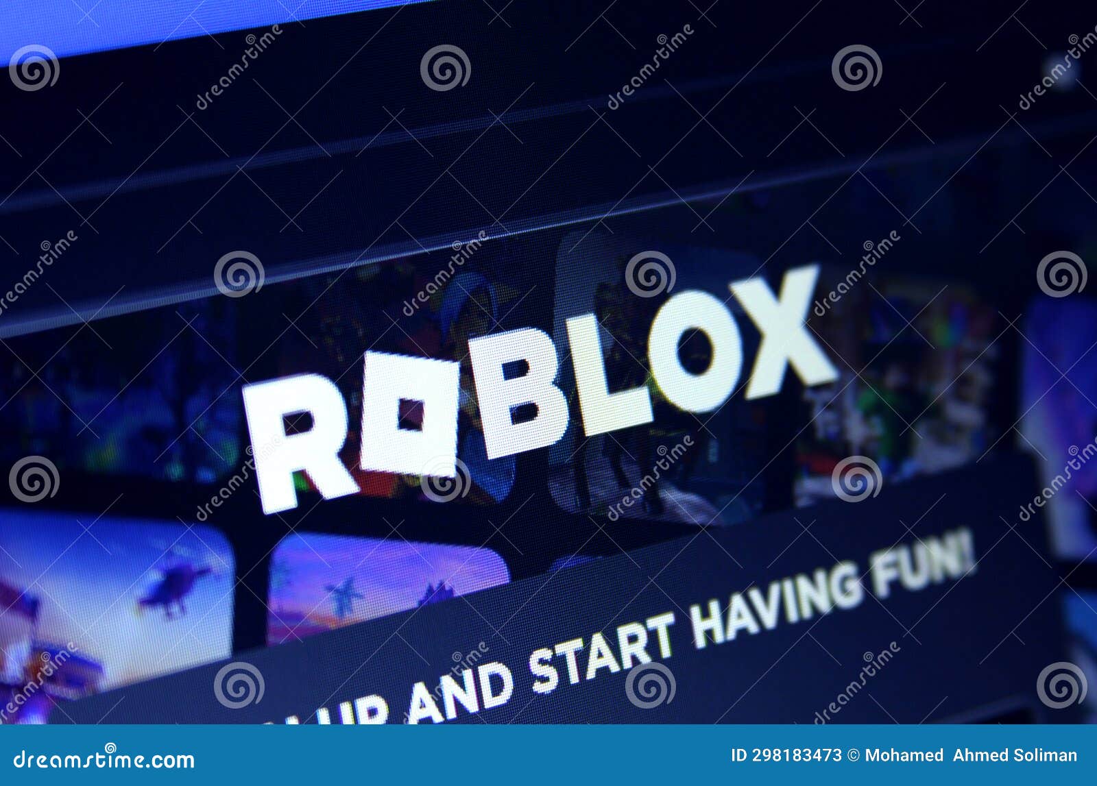 Aplicação roblox. imagem de stock editorial. Imagem de jogos - 196365694