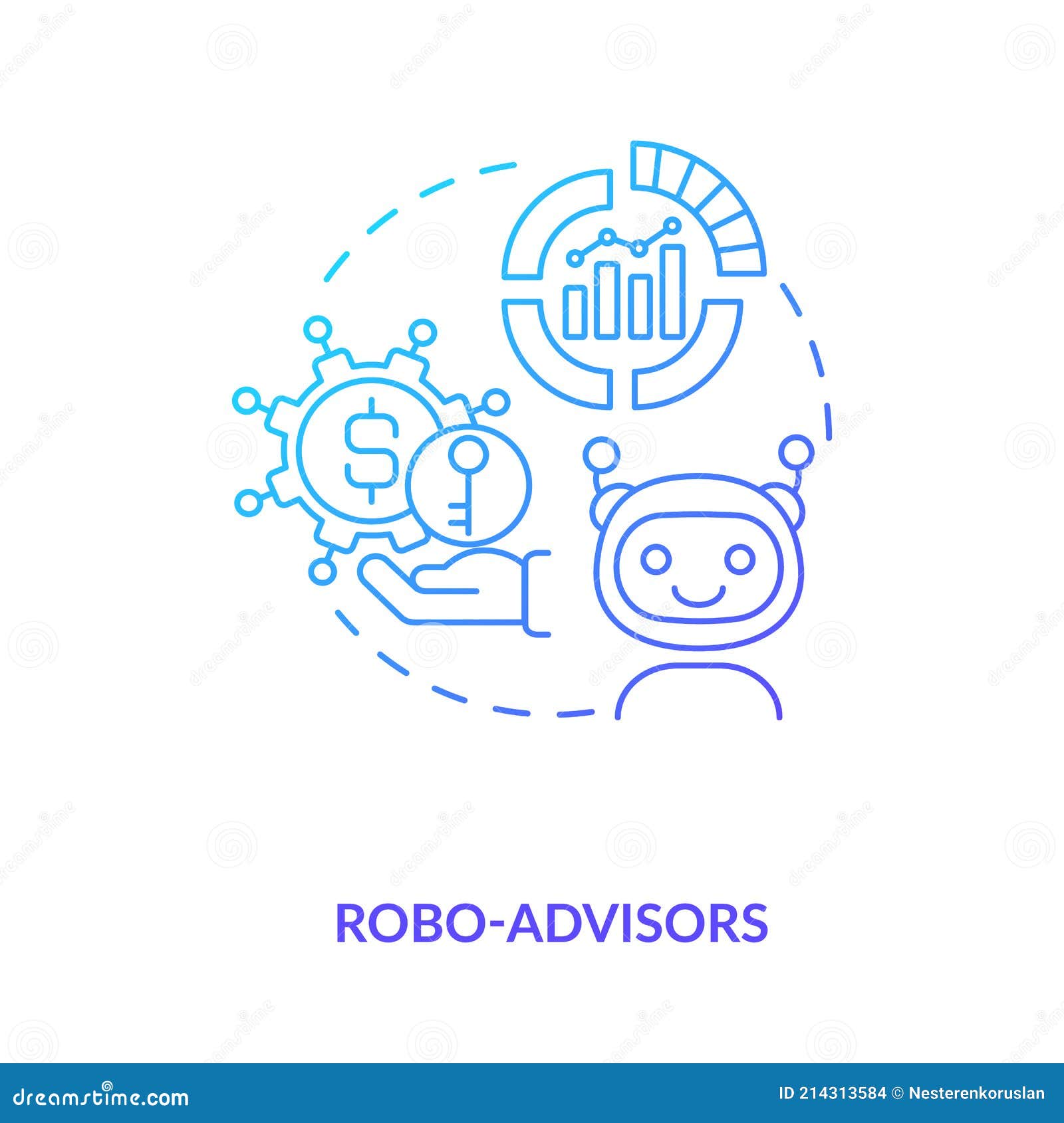 robo-advisors concept icon