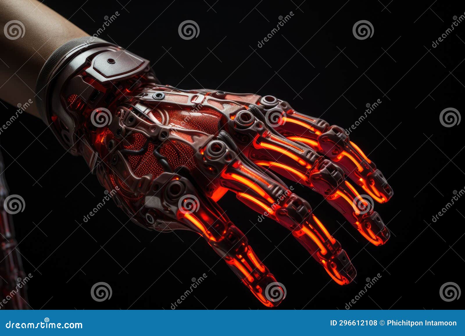 Robot AI Hand Using Laptop, Hacking System AI. Generative AI Stock ... Circuit Diagram
