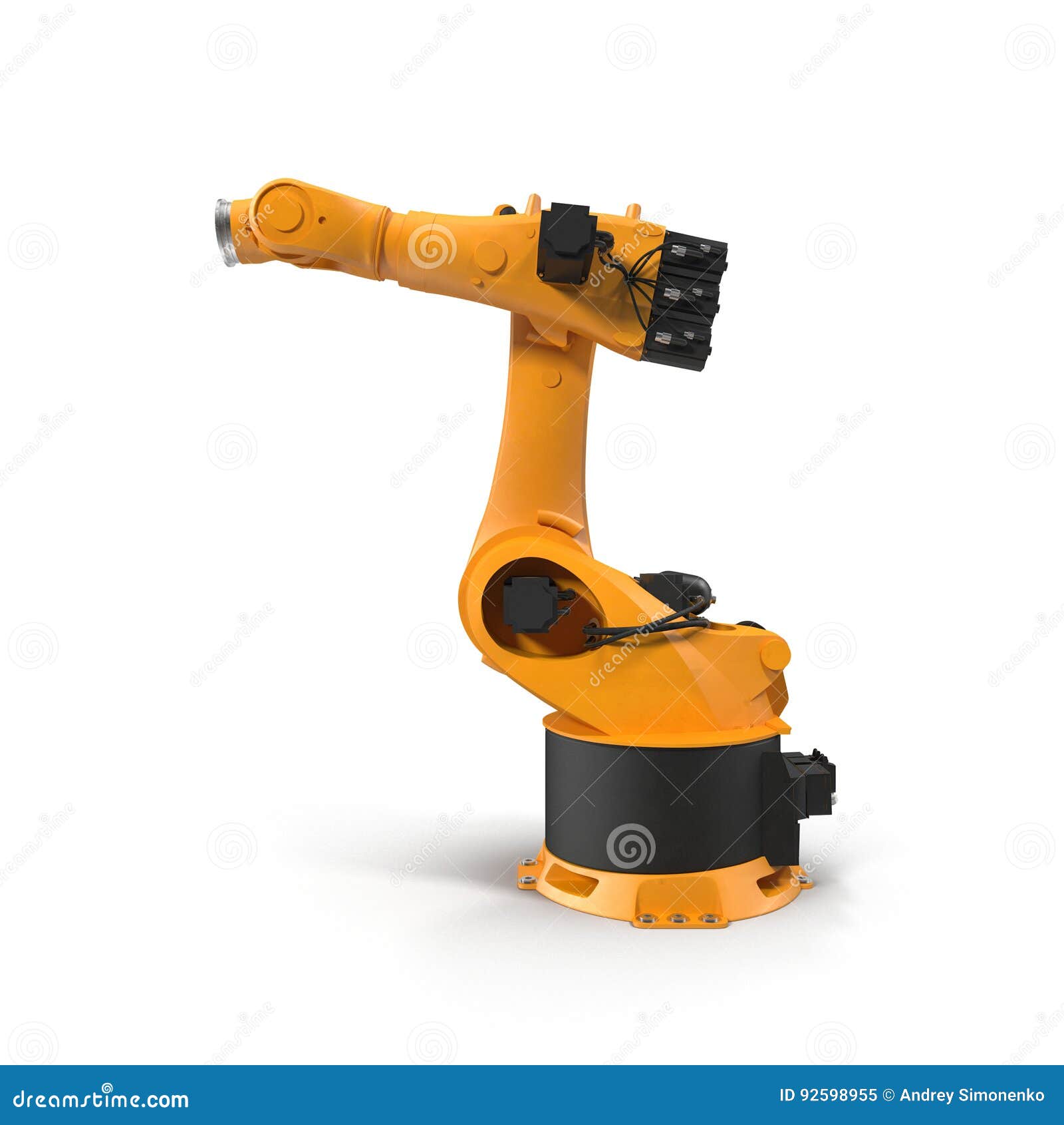 Robot Side View On White Stock Photo | CartoonDealer.com #126086706