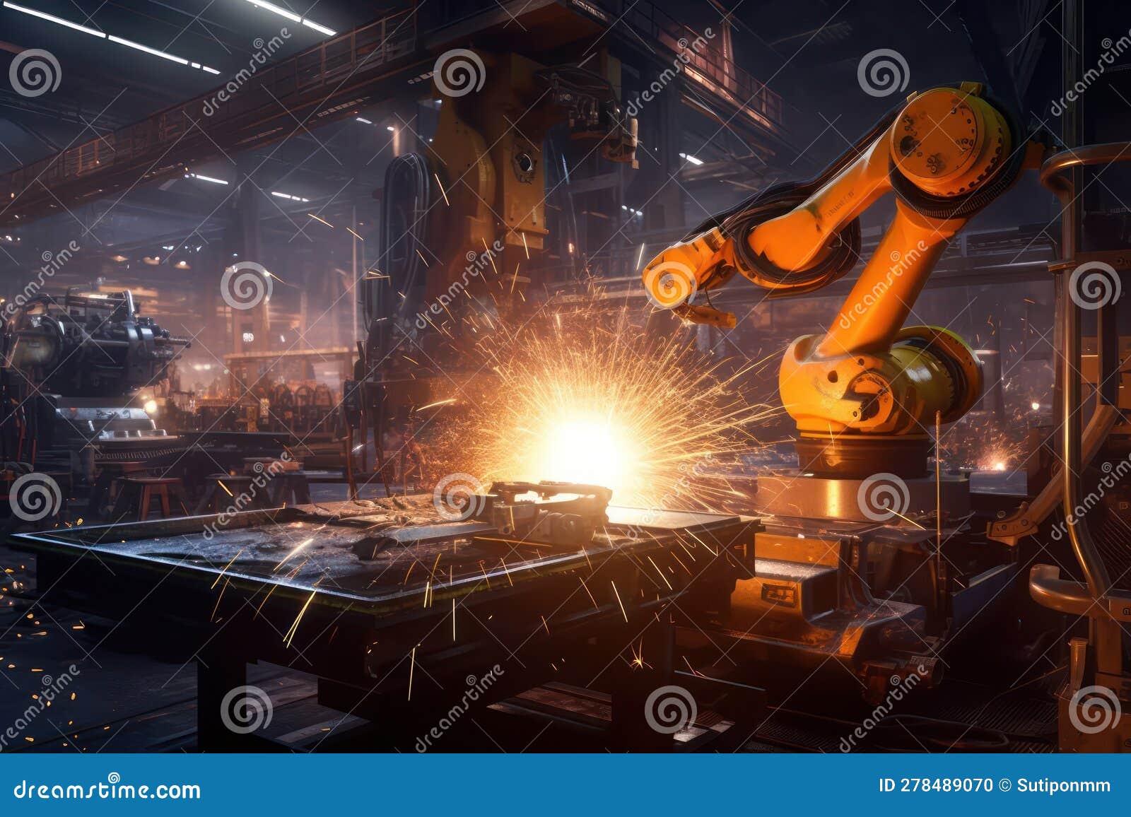 A Welder Working On A Piece Of Metal Welding RoyaltyFree Stock Photo 281847069