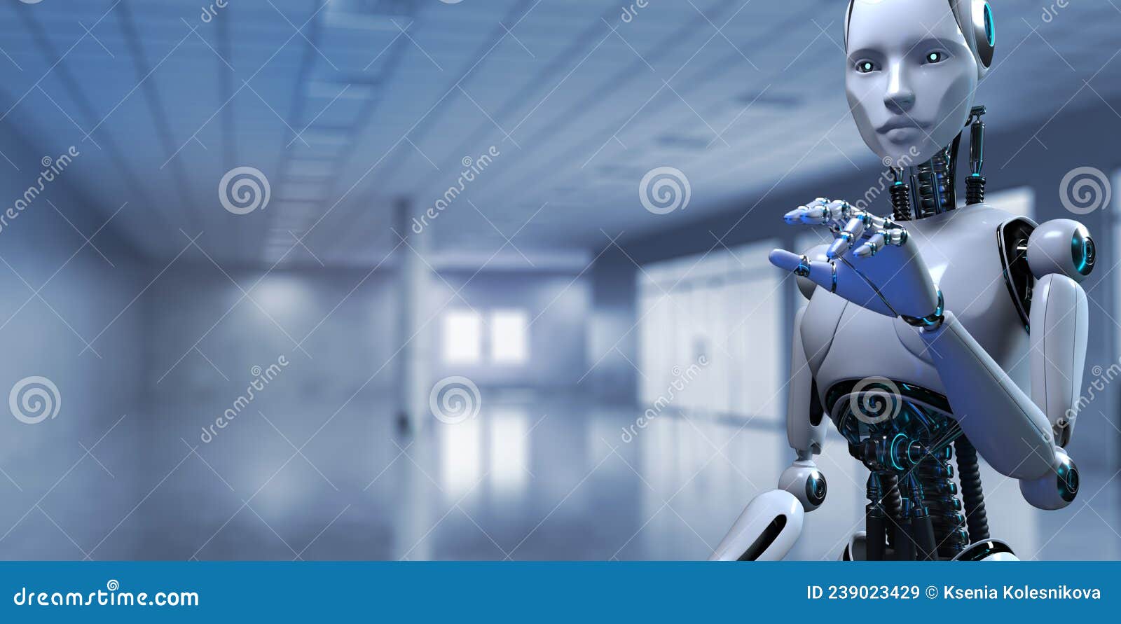 robot cyborg 3d render innovation technology robotisation