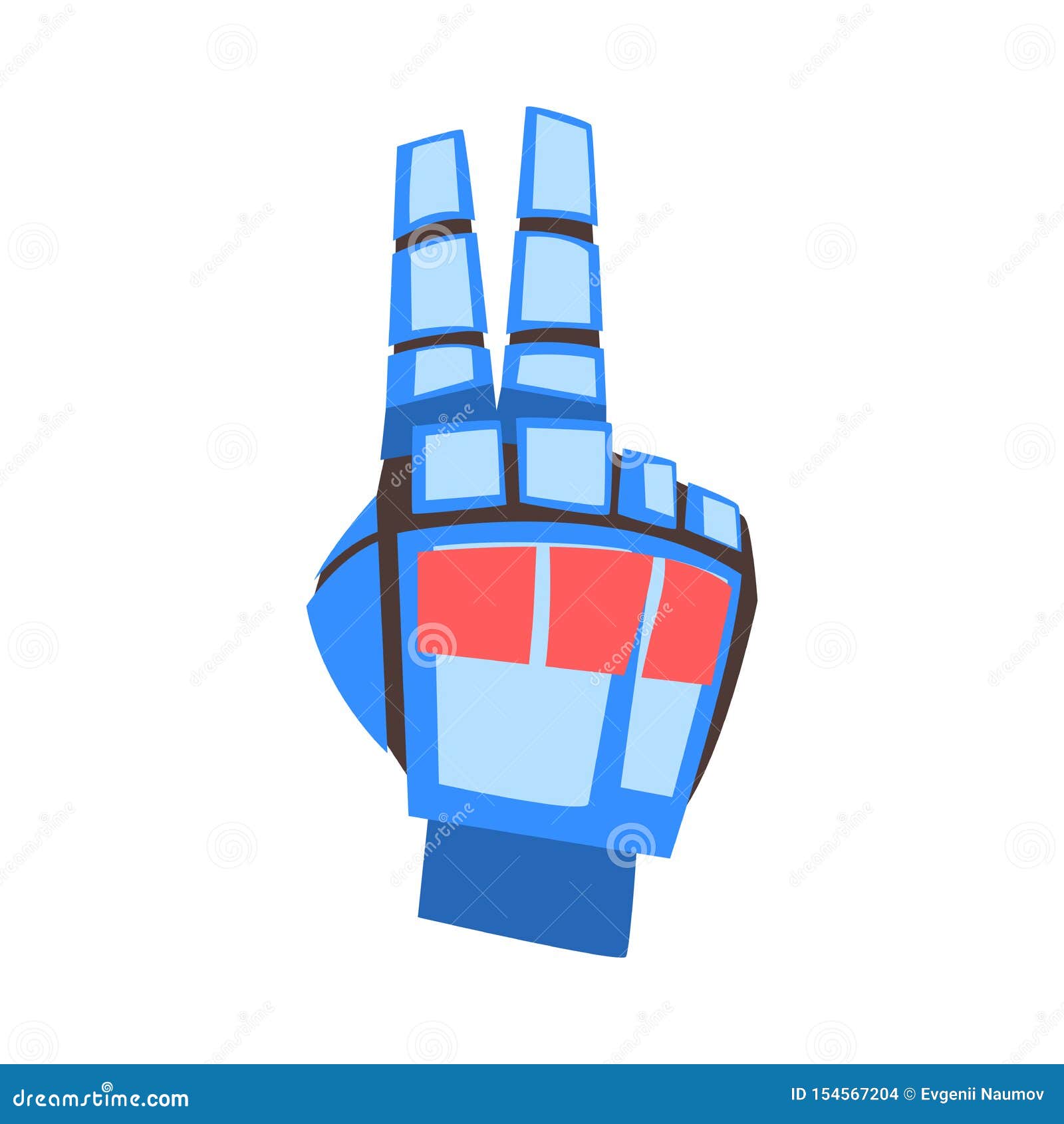 Mechanical Fist with Extended Middle Finger Robotic Gesture Art